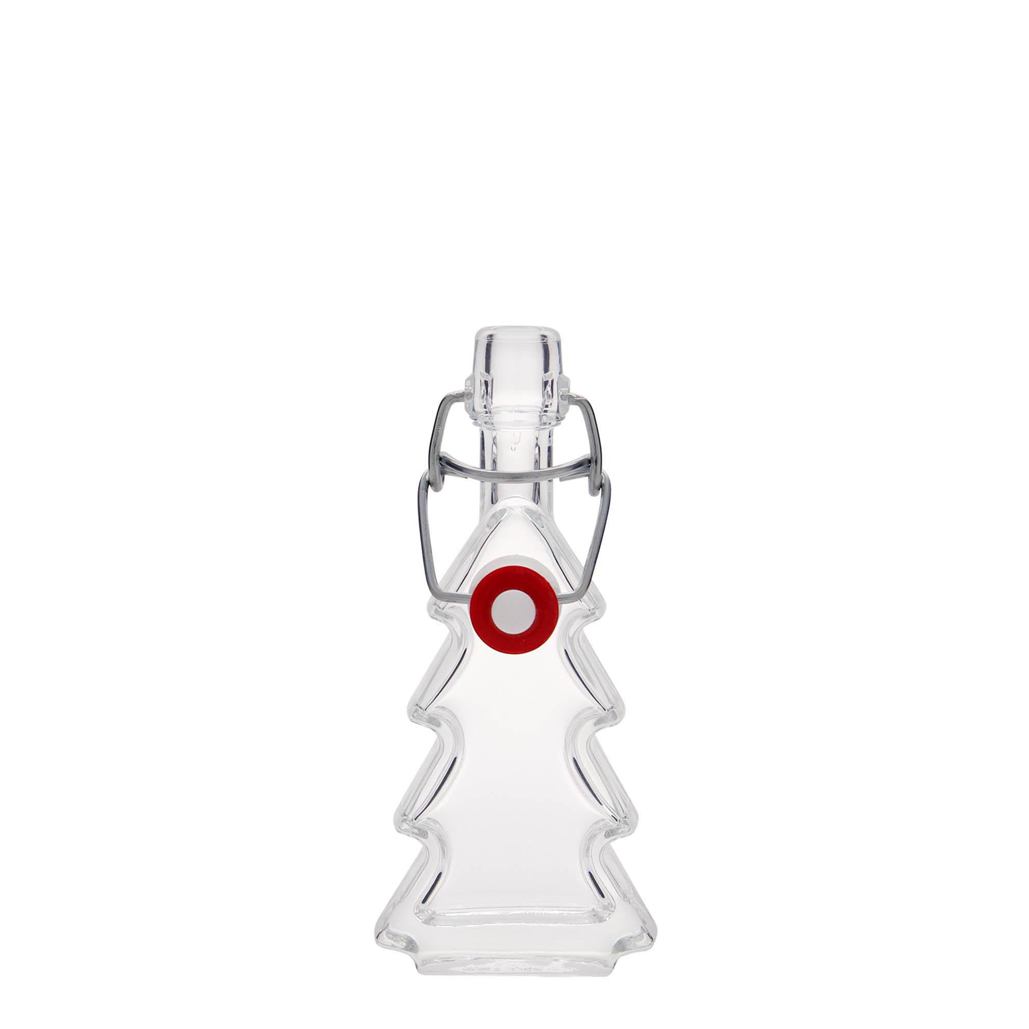 Bottiglia di vetro da 40 ml 'Albero di Natale', bocca: chiusura a gancio Bottiglia di vetro da 40 ml 'Albero di Natale', bocca: chiusura a gancio