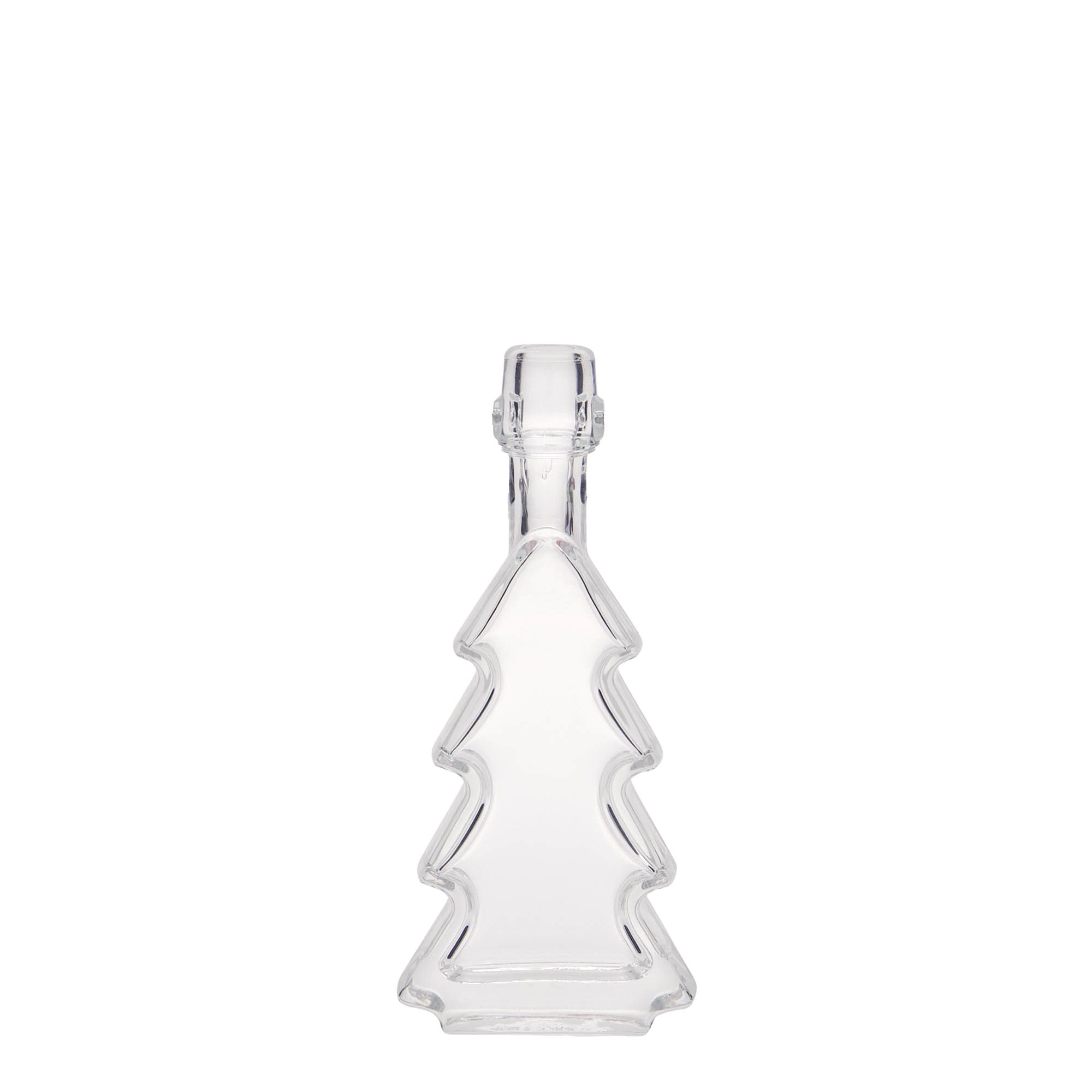Bottiglia di vetro da 40 ml 'Albero di Natale', bocca: chiusura a gancio Bottiglia di vetro da 40 ml 'Albero di Natale', bocca: chiusura a gancio