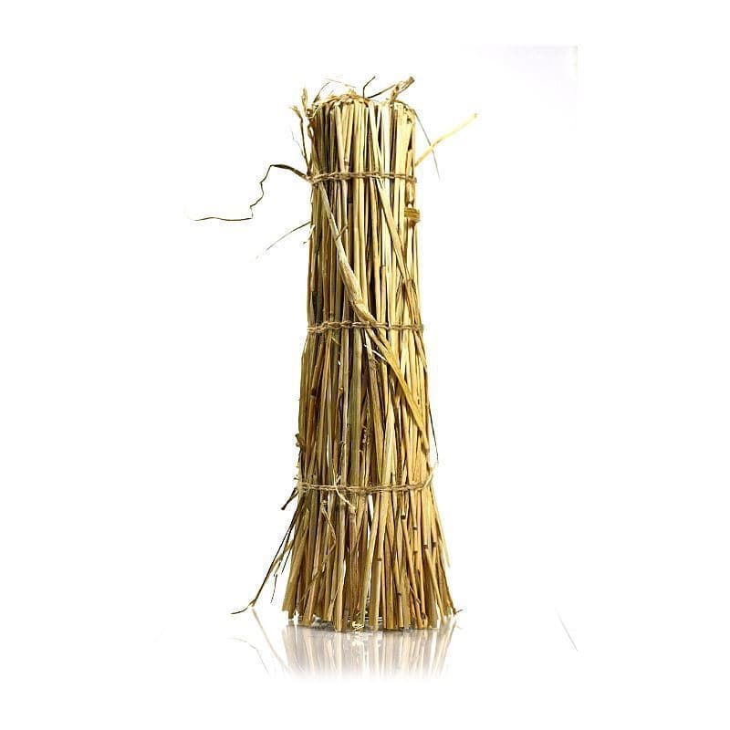 Decorazione per bottiglia con cannuccia, beige