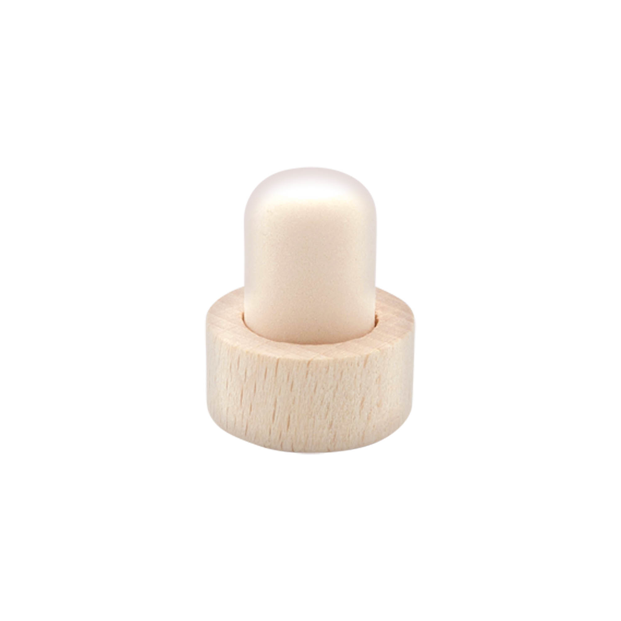 Tappo con impugnatura in sughero 18 mm, legno/plastica, per bocca: sughero