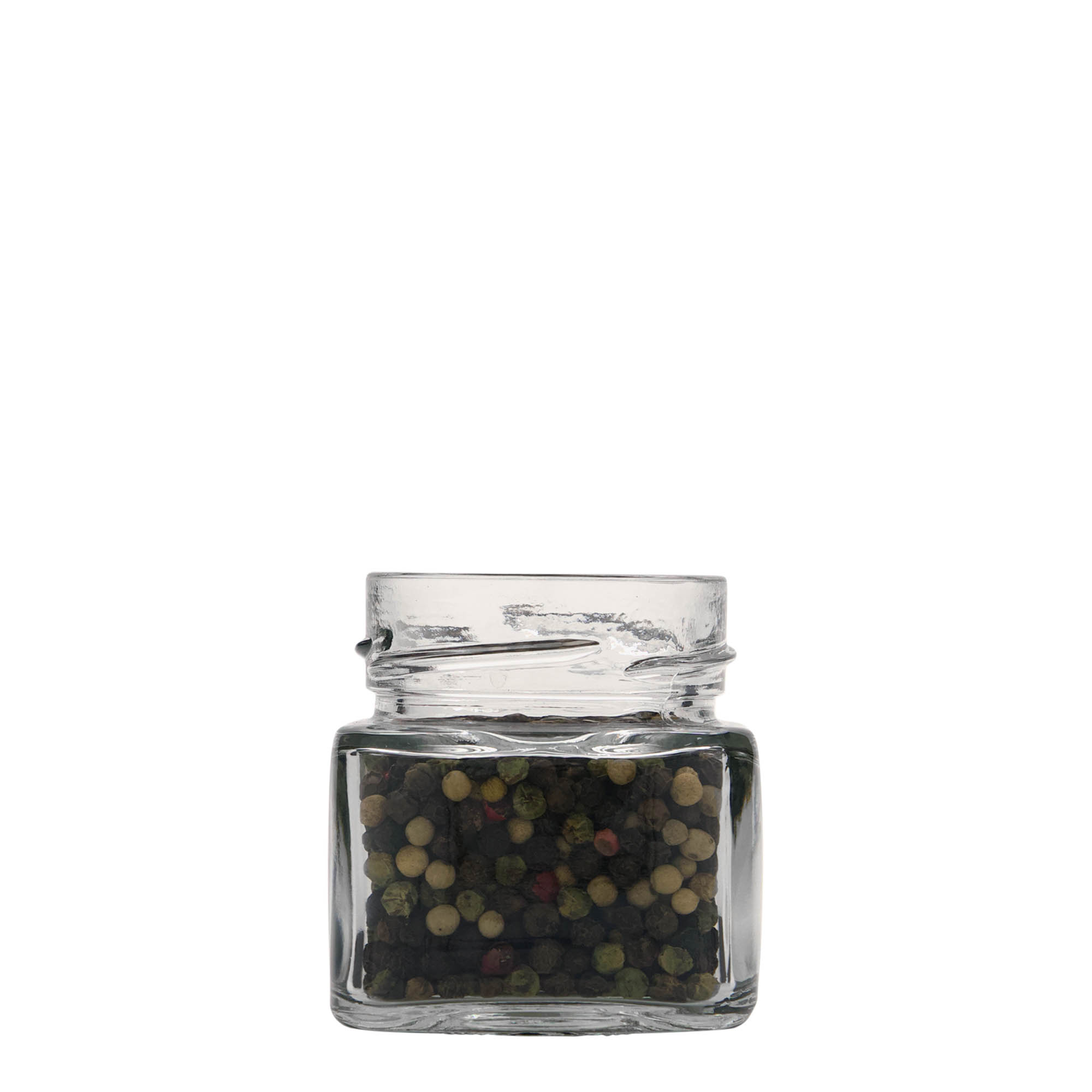 106 ml barattolo quadrato 'Ikarus', bocca: Deep-Twist-Off (DTO 58)