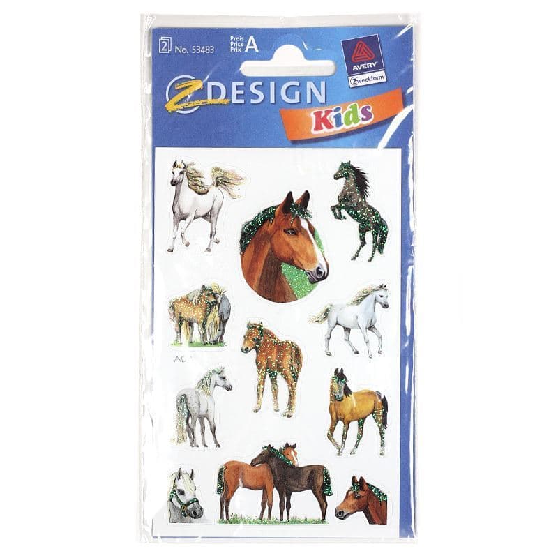 Adesivi Zweckform 'Cavalli', carta, multicolore Adesivi Zweckform 'Cavalli', carta, multicolore
