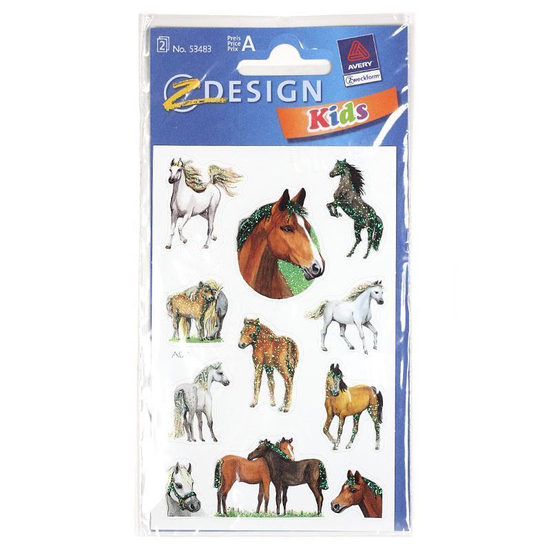 Adesivi Zweckform 'Cavalli', carta, multicolore Adesivi Zweckform 'Cavalli', carta, multicolore