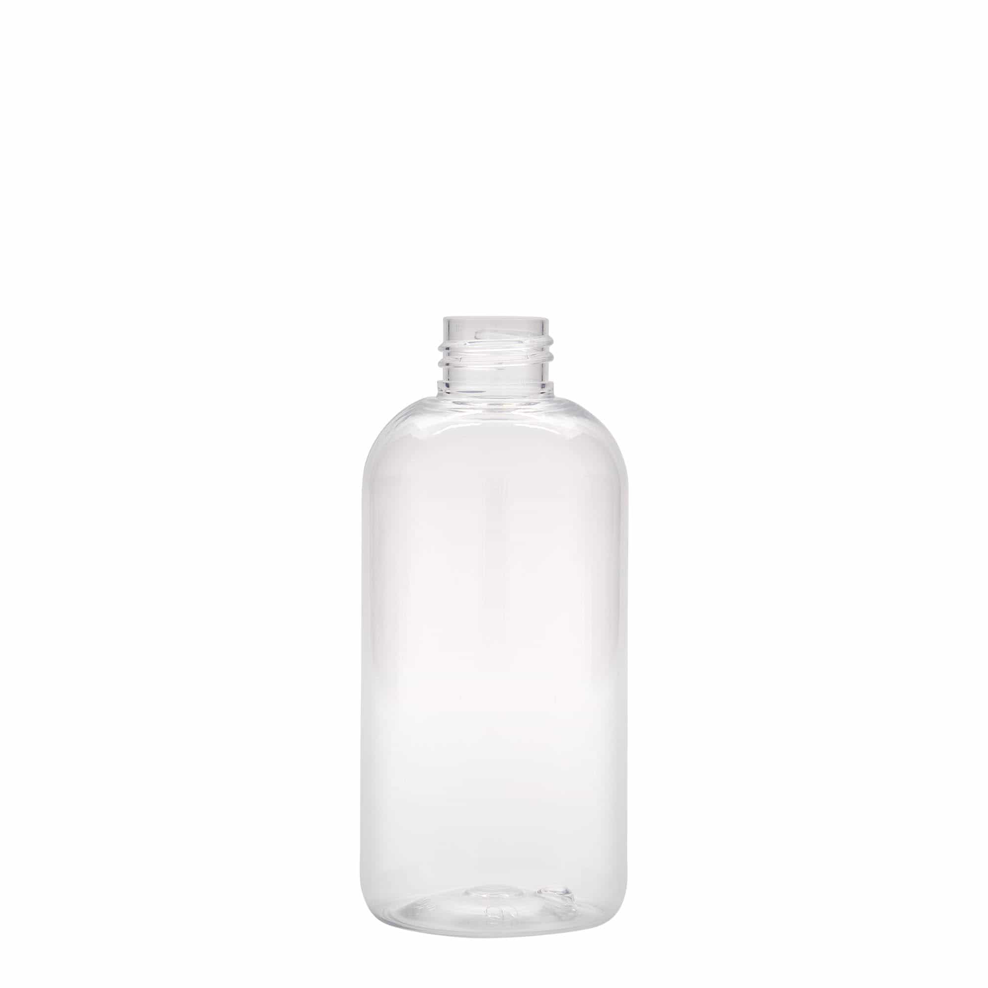 200 ml Bottiglia PET 'Boston', plastica, imboccatura: GPI 24/410 200 ml Bottiglia PET 'Boston', plastica, imboccatura: GPI 24/410