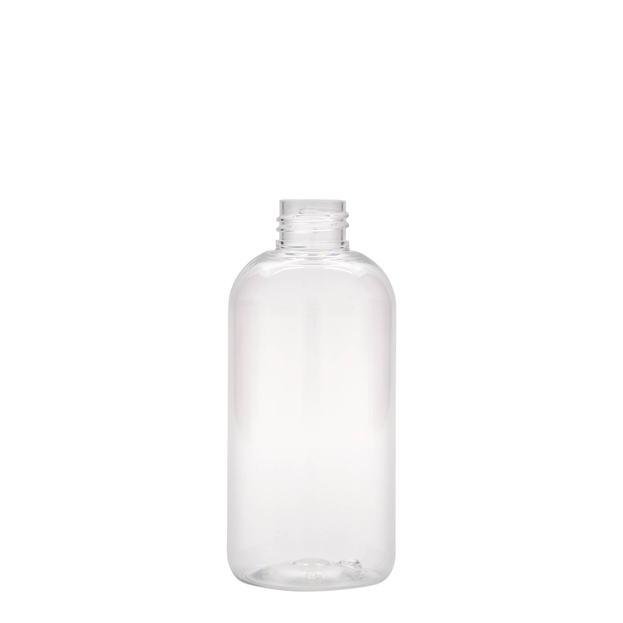 Bottiglia PET da 200 ml 'Boston', plastica, bocca: 24/410 Bottiglia PET da 200 ml 'Boston', plastica, bocca: 24/410