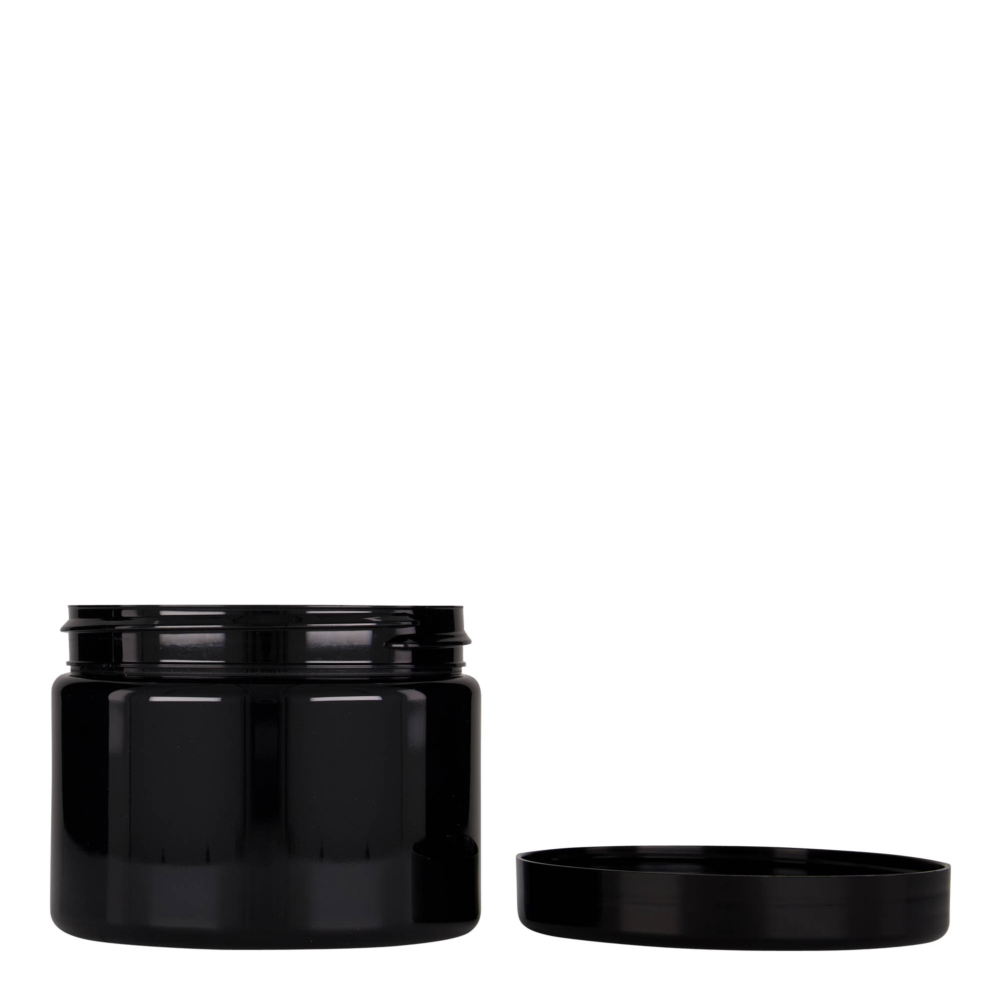 500 ml barattolo PET 'Isabella', nero, bocca: 100/400 500 ml barattolo PET 'Isabella', nero, bocca: 100/400