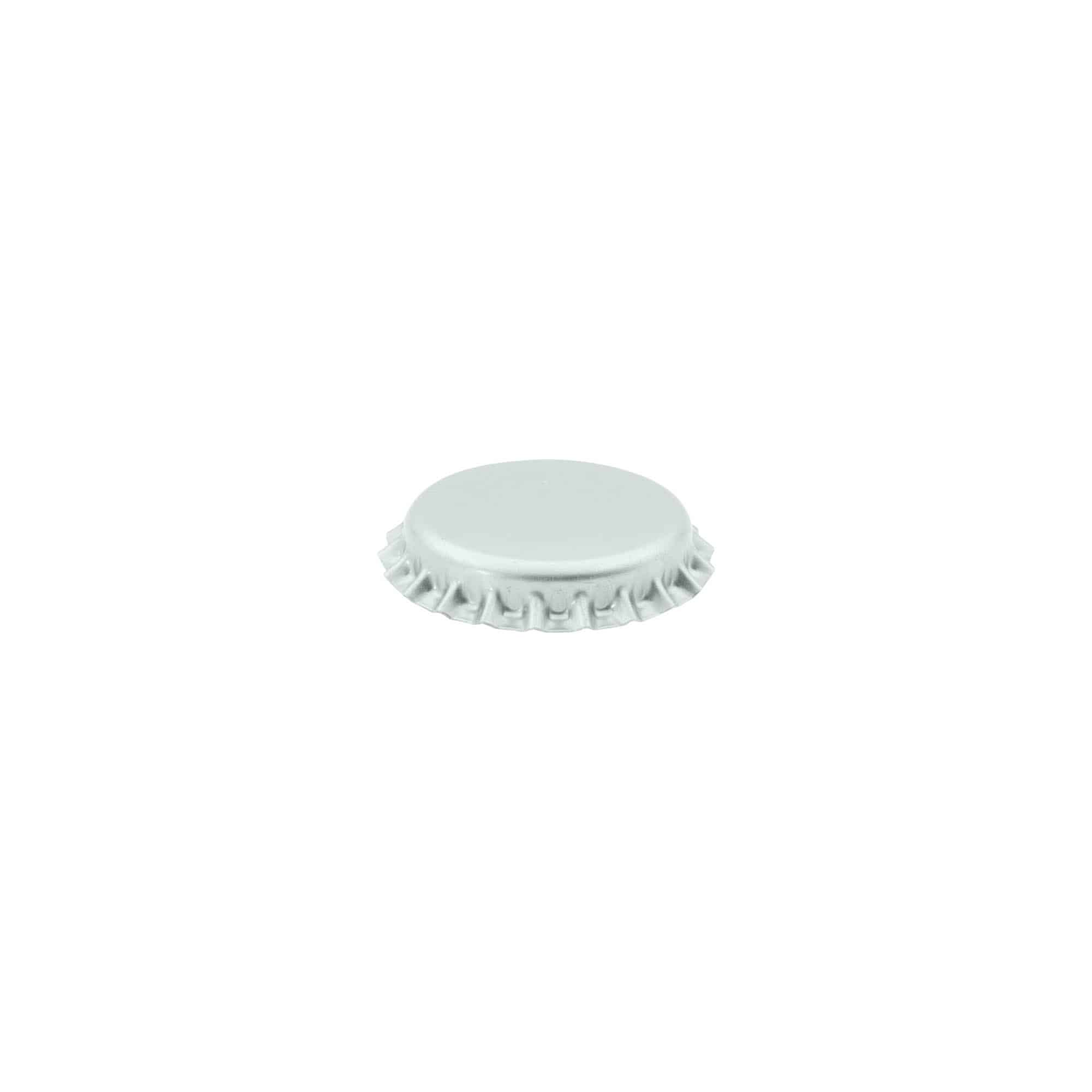 Tappi a corona 26 mm, metallo, argento Tappi a corona 26 mm, metallo, argento