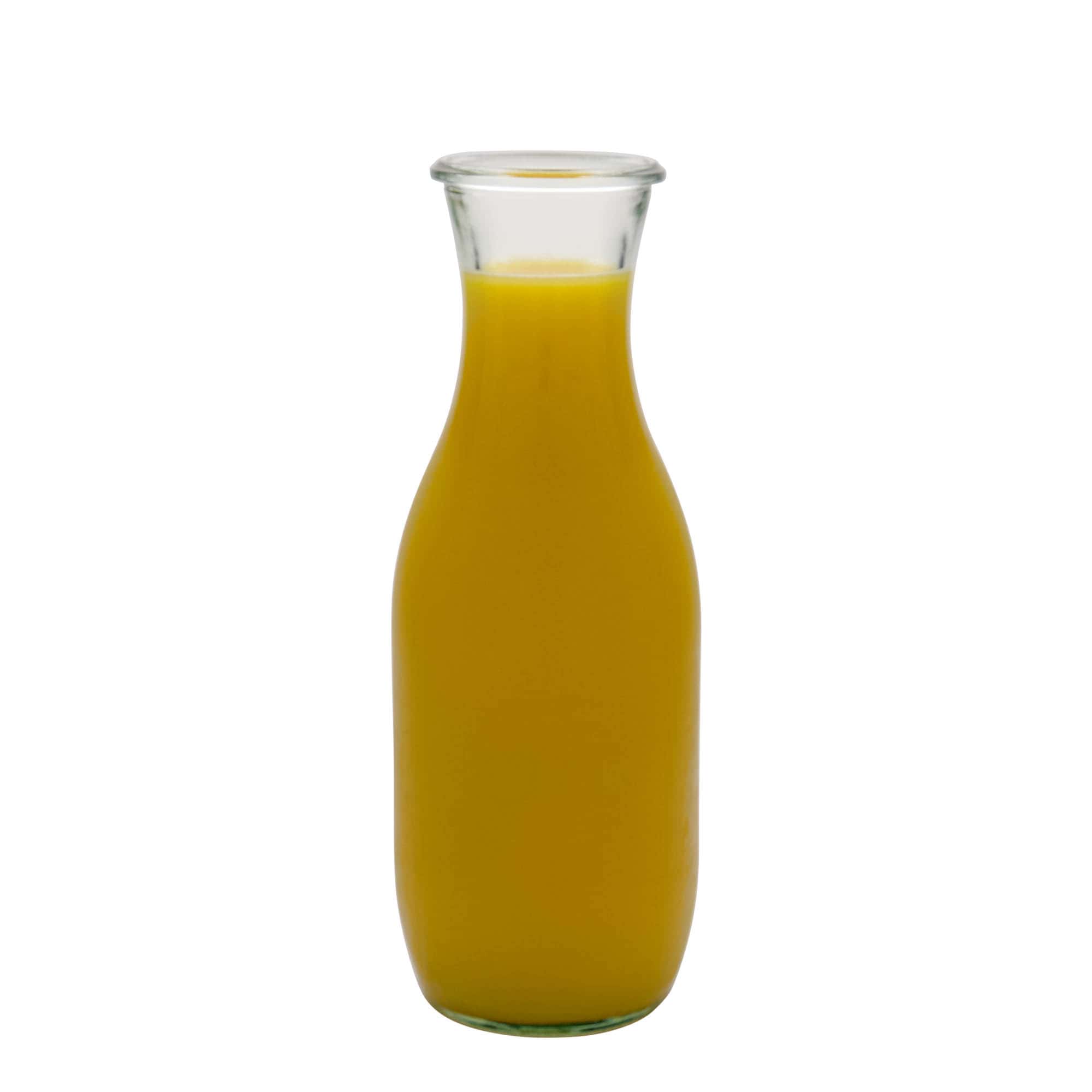 1.000 ml bottiglia per succo WECK, bocca: bordo tondo