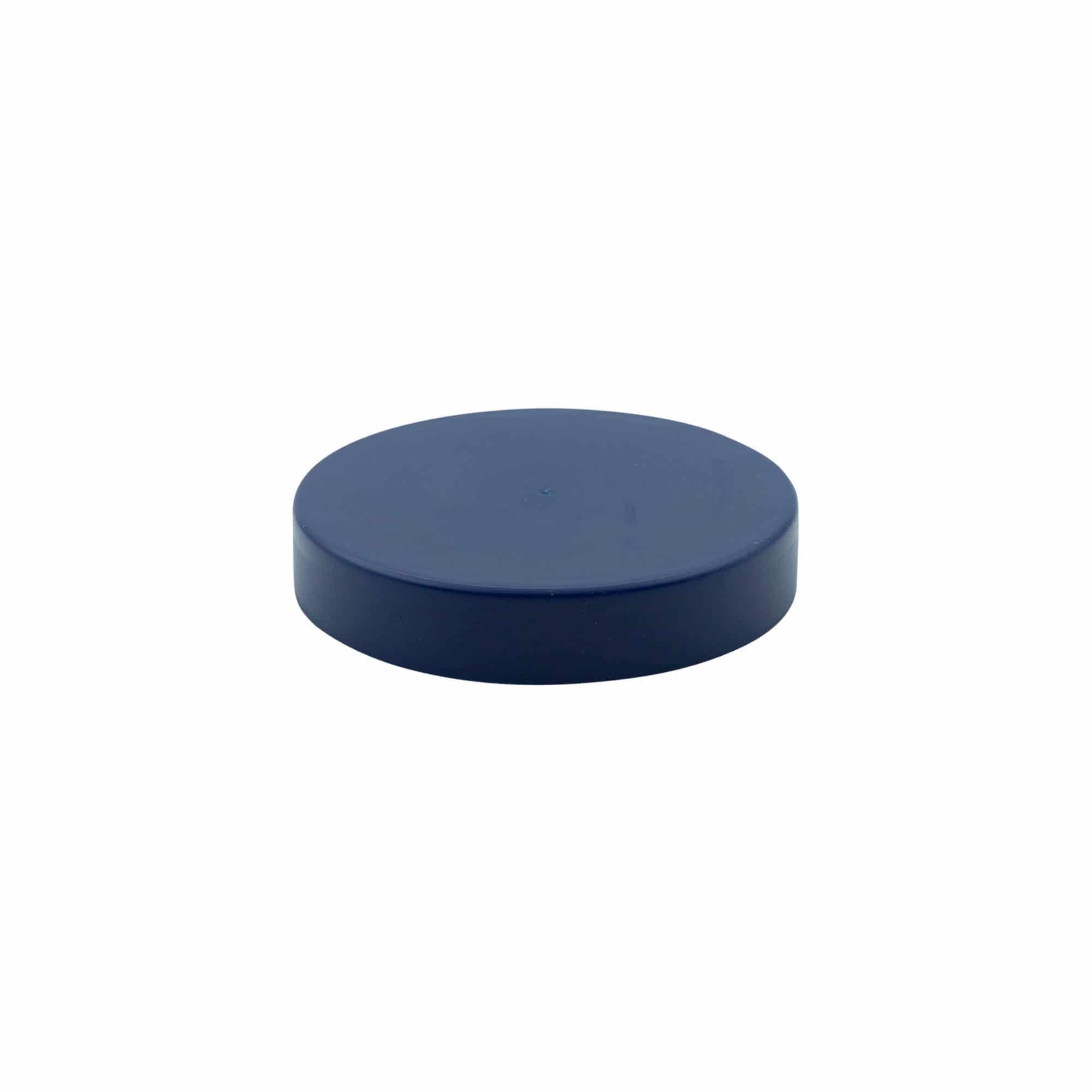Coperchio a calotta per vasetto in ceramica, plastica HDPE, blu