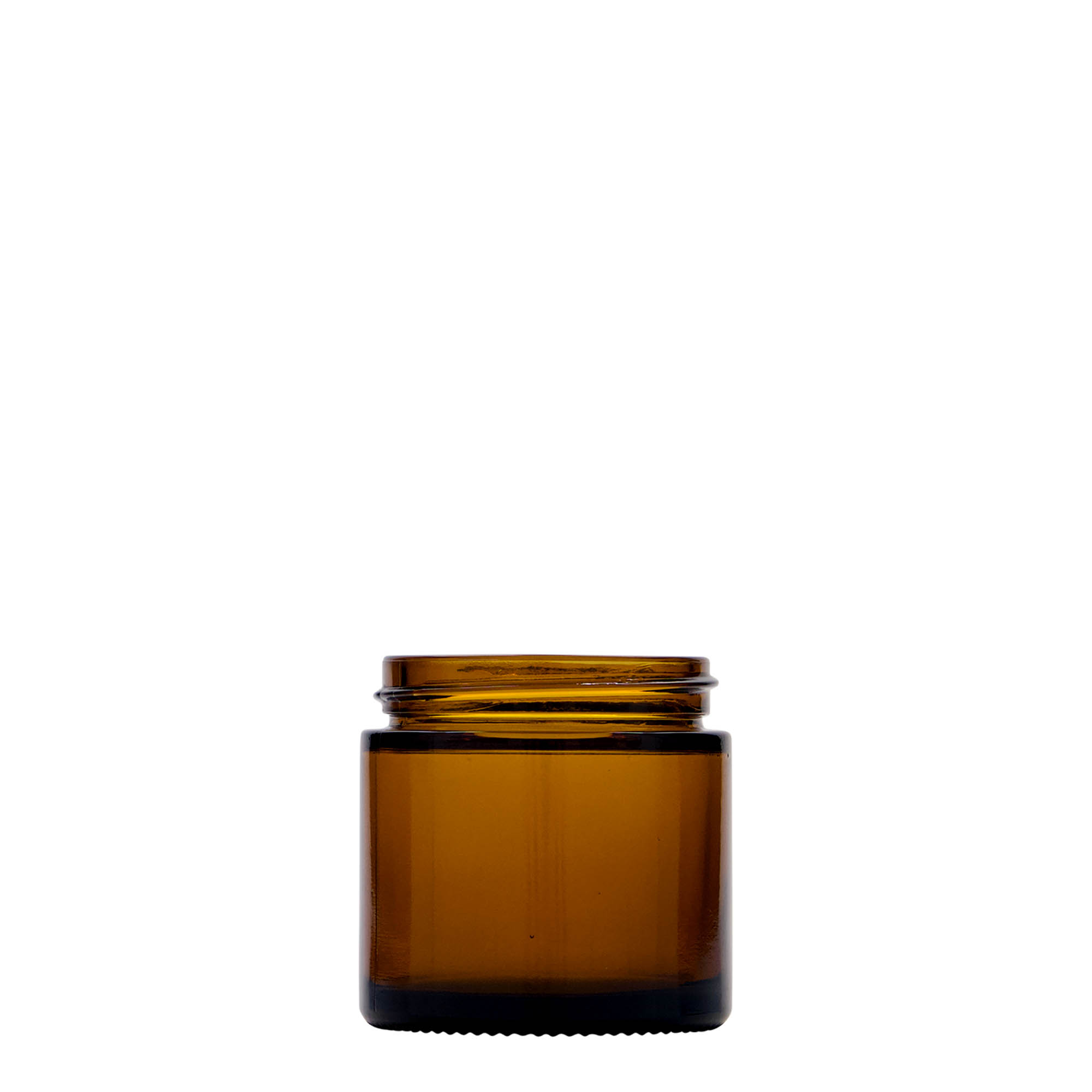 60 ml barattolo 'Brown Line', vetro, marrone, bocca: chiusura a vite