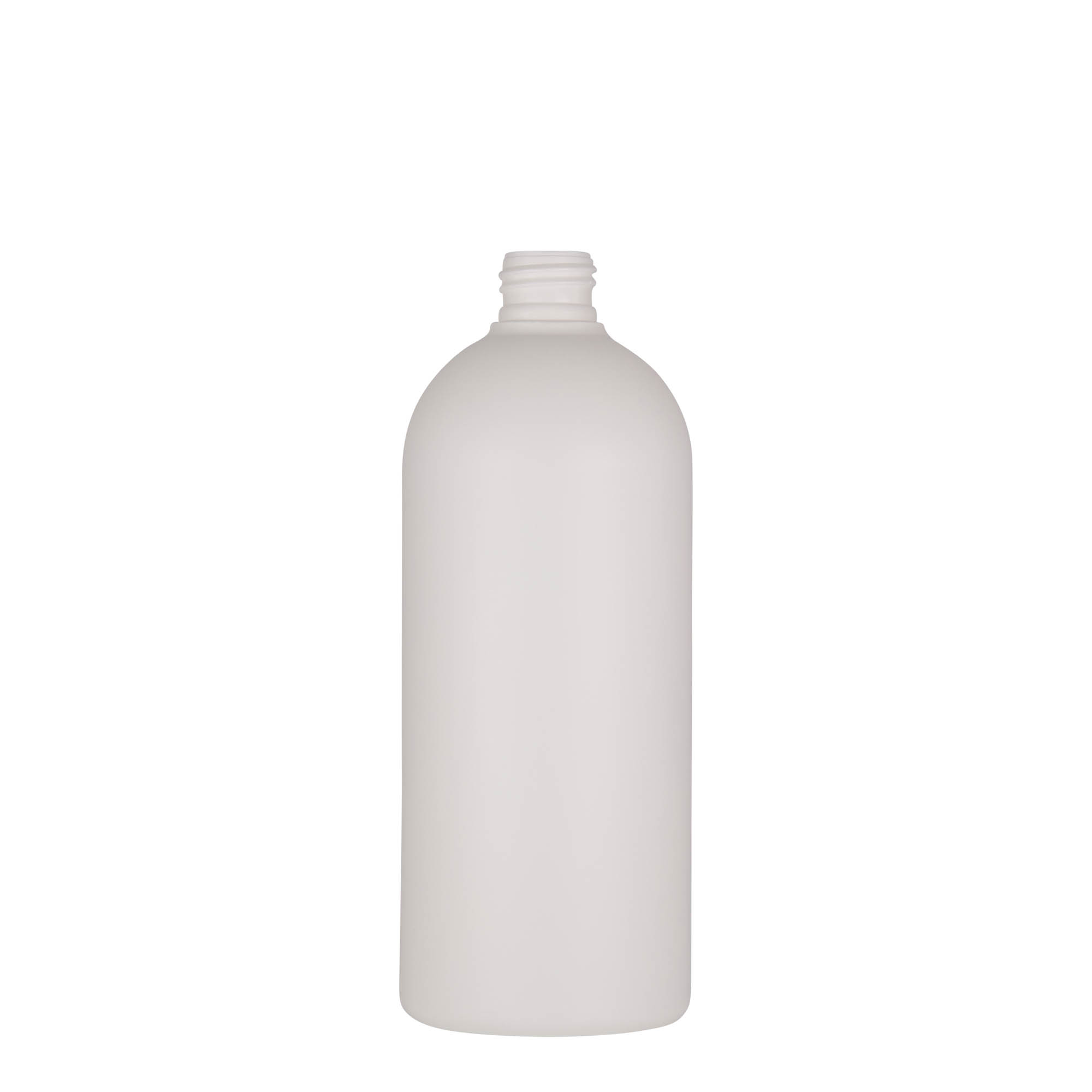 Bottiglia in plastica da 500 ml 'Tuffy', HDPE, bianca, bocca: 24/410 Bottiglia in plastica da 500 ml 'Tuffy', HDPE, bianca, bocca: 24/410