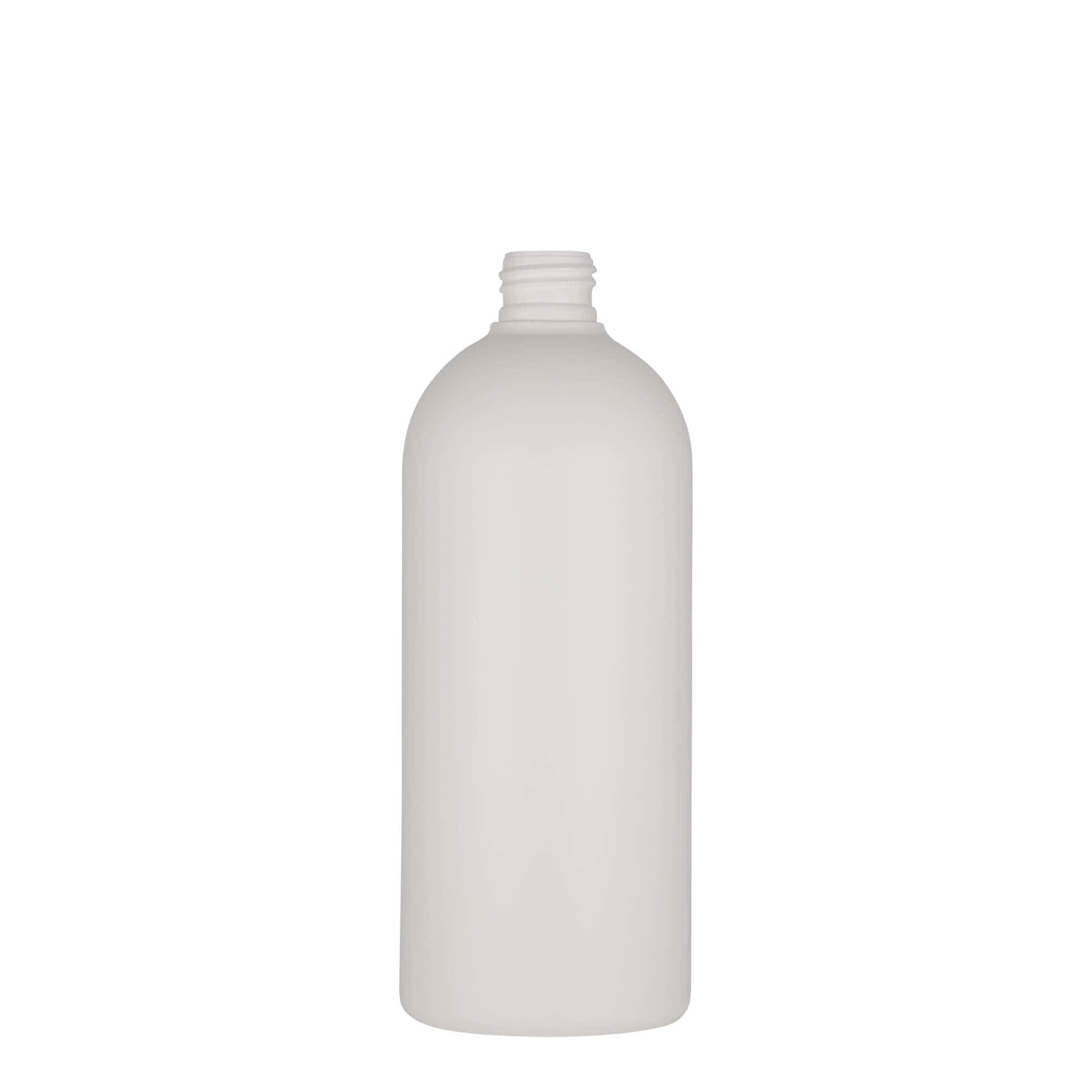 Bottiglia in plastica da 500 ml 'Tuffy', HDPE, bianca, bocca: 24/410