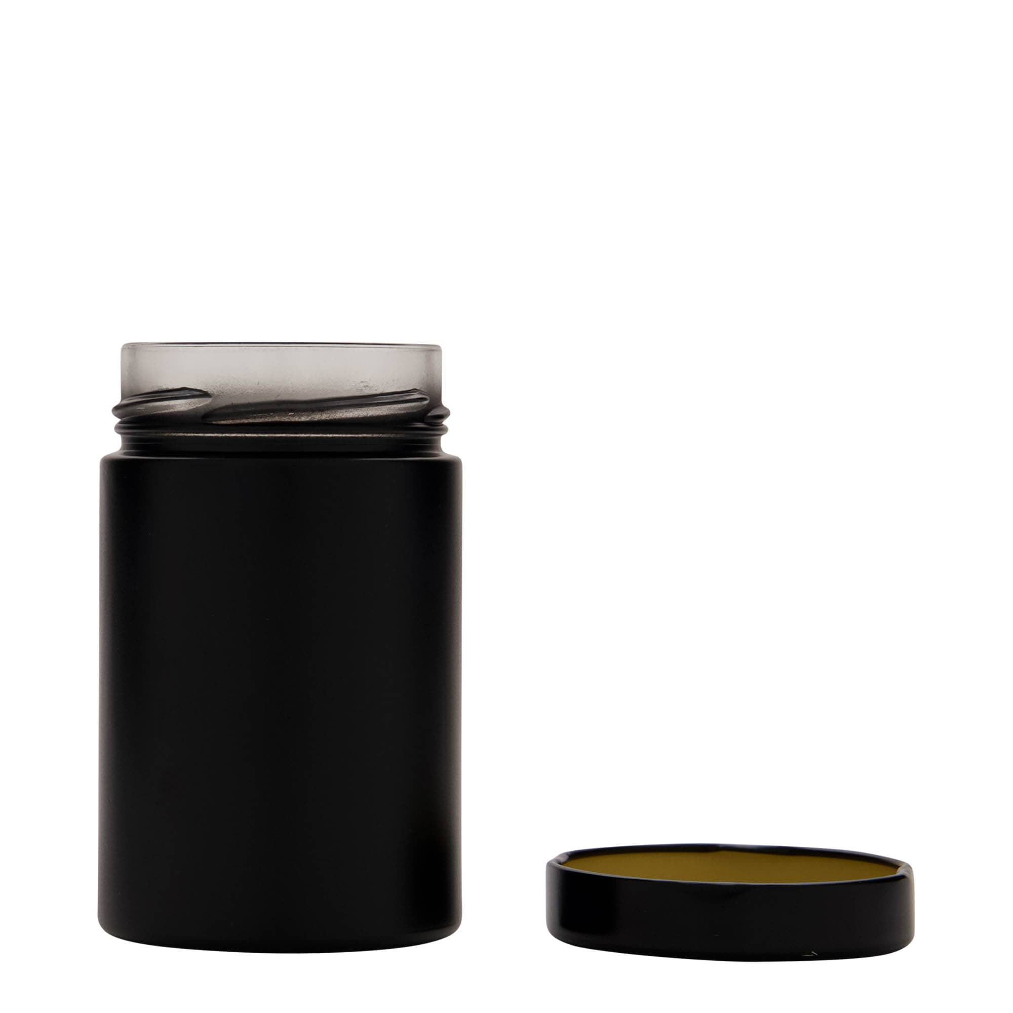 327 ml vaso rotondo 'Aurora', nero, bocca: Deep-Twist-Off (DTO 66)
