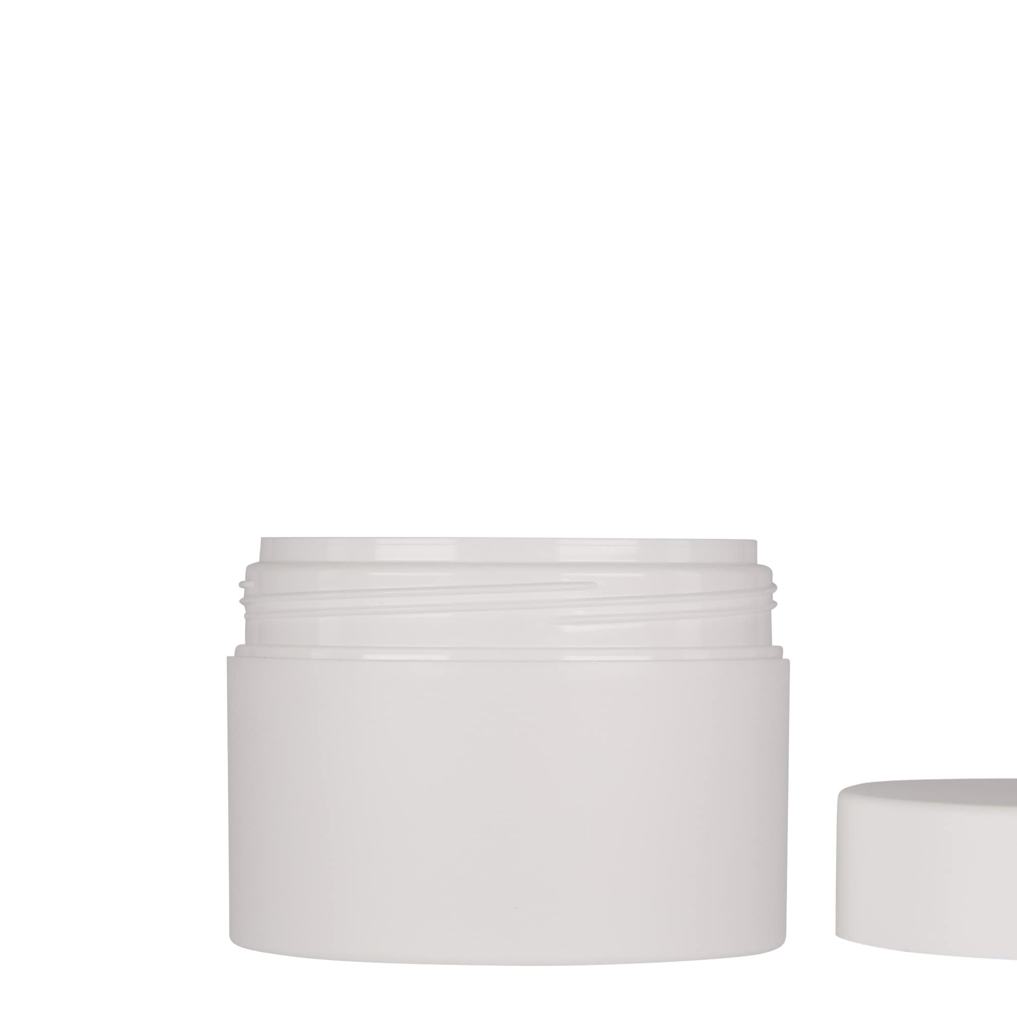 200 ml barattolo in plastica 'Antonella', PP, bianco, bocca: chiusura a vite