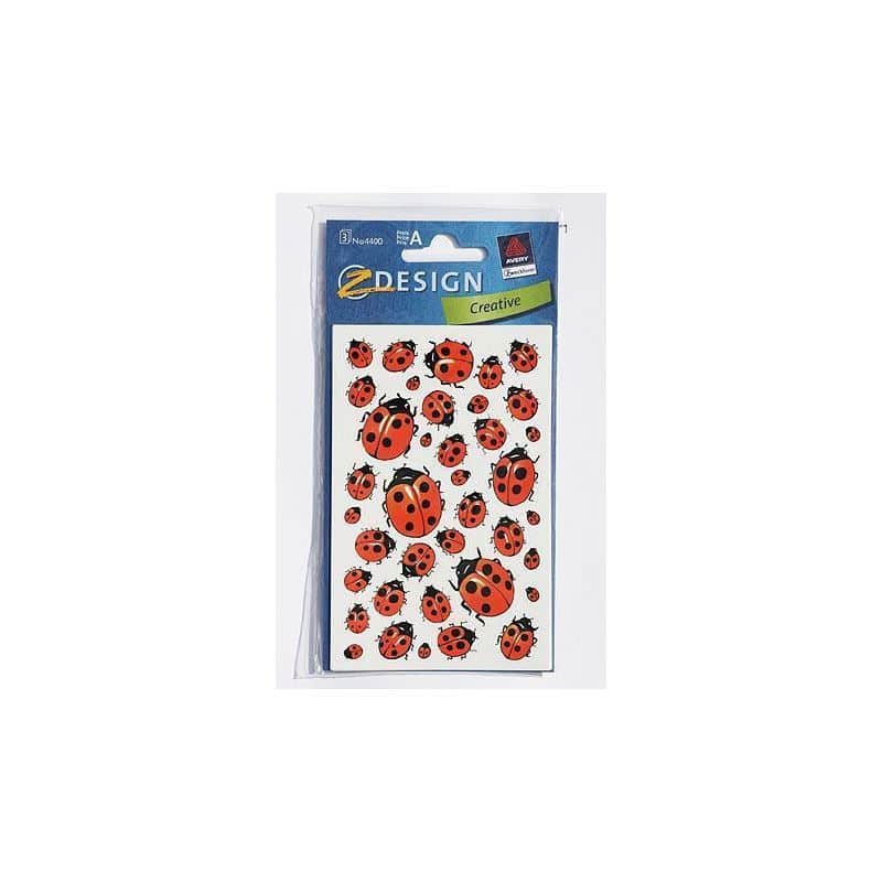Adesivi 'Coccinella', carta, multicolore Adesivi 'Coccinella', carta, multicolore