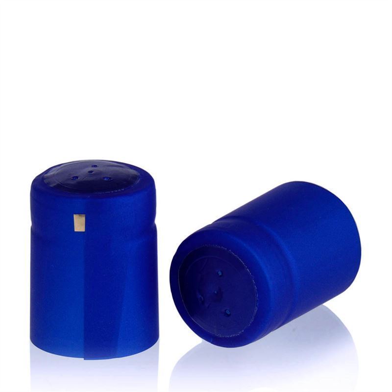 Capsula termoretraibile 32x41, plastica PVC, blu Capsula termoretraibile 32x41, plastica PVC, blu