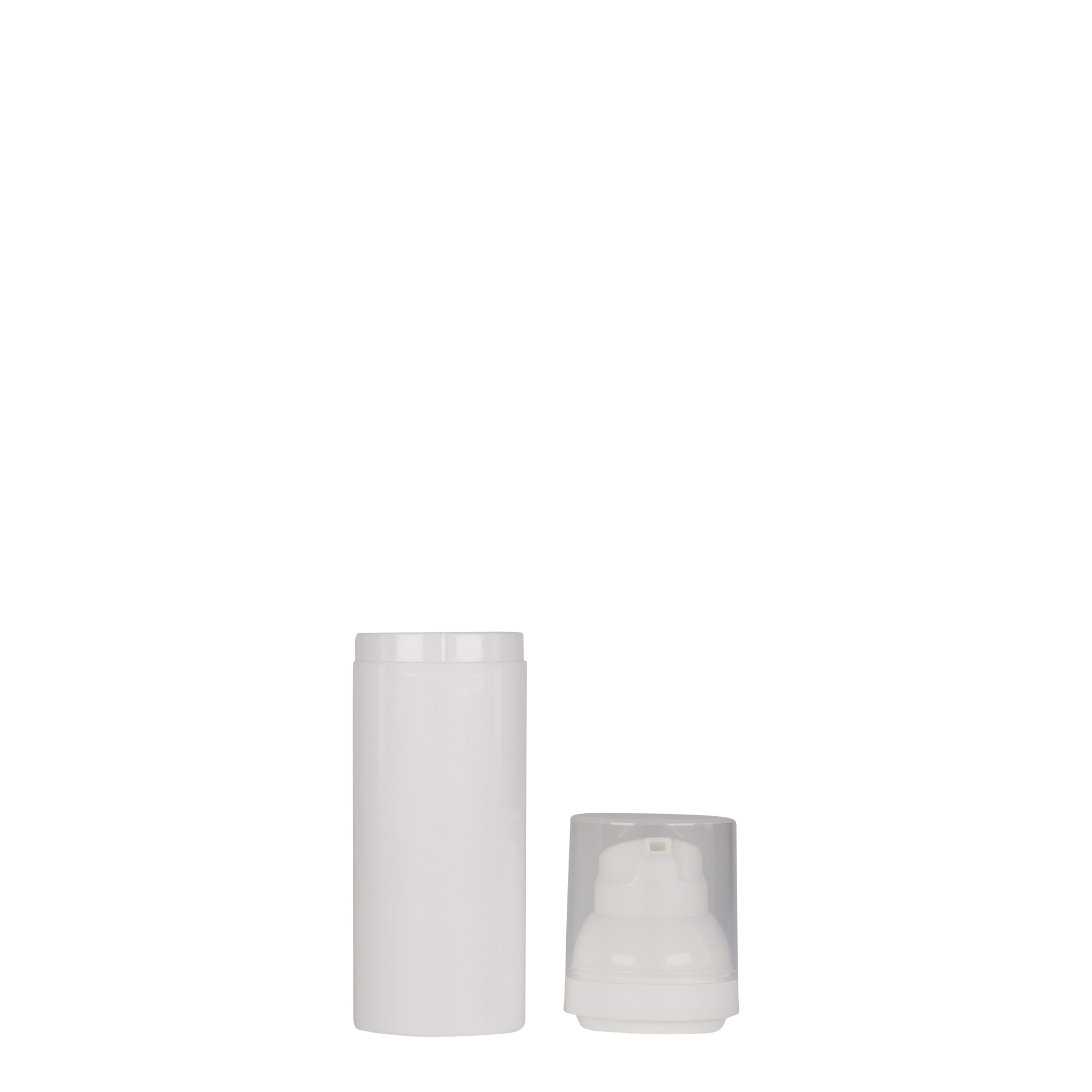 Distributore Airless da 50 ml 'Mezzo', plastica PP, bianco Distributore Airless da 50 ml 'Mezzo', plastica PP, bianco