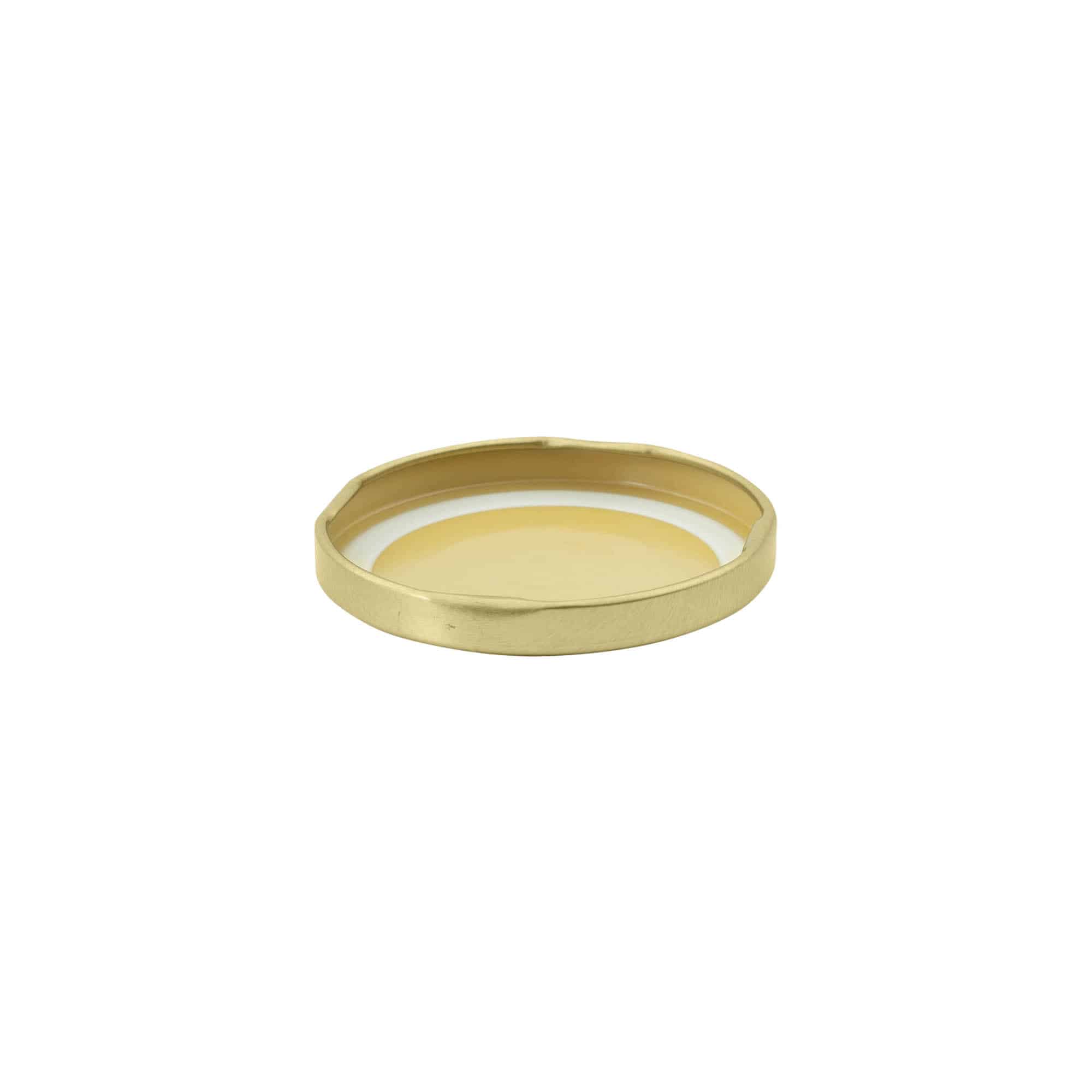 Tappo Twist-Off, banda stagnata, oro, per imboccatura: TO 63