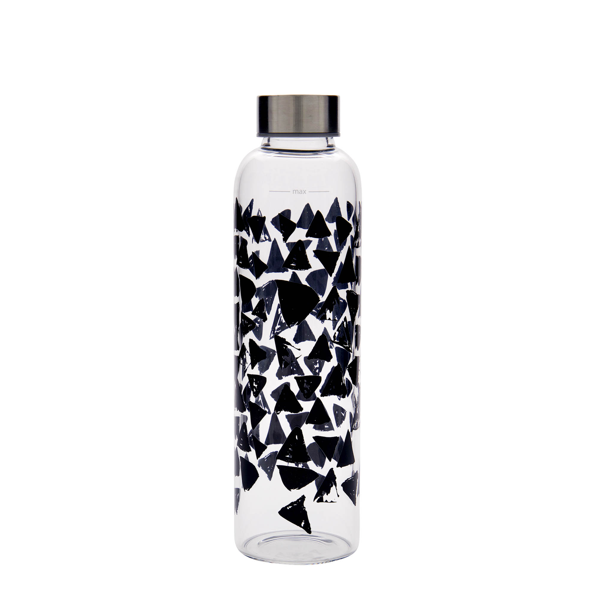 Borraccia da 500 ml 'Perseus - Triangoli Neri', bocca: chiusura a vite Borraccia da 500 ml 'Perseus - Triangoli Neri', bocca: chiusura a vite