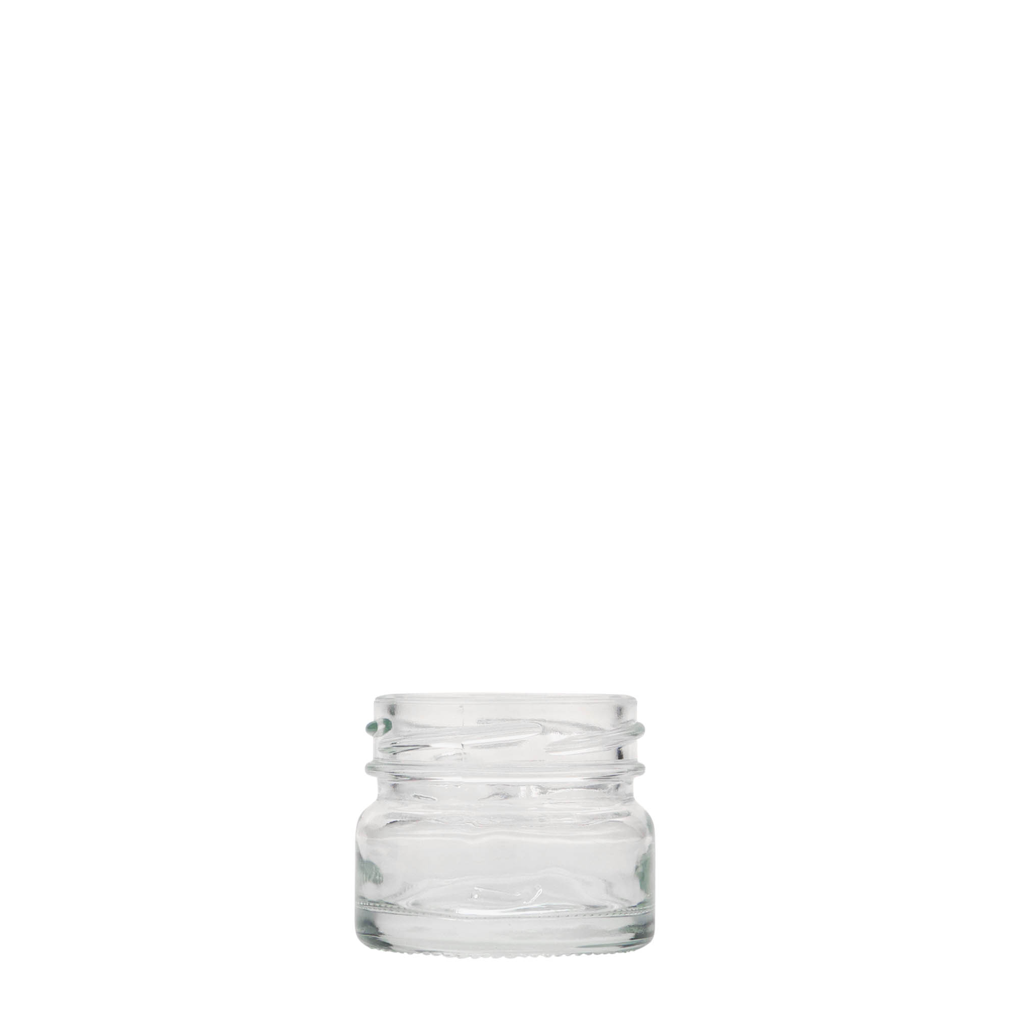 30 ml bottiglia rotonda piatta, bocca: Twist-Off (TO 43)