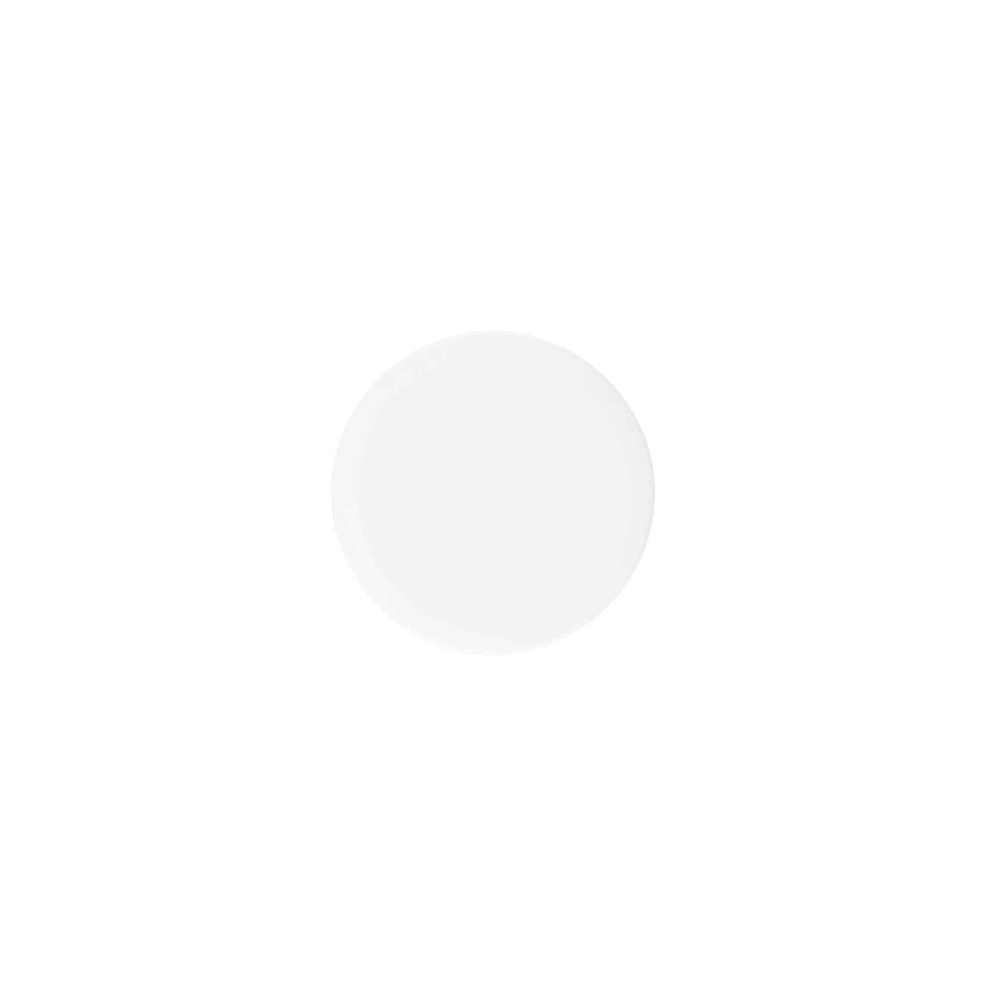 Tappo a vite 'White Line' 6ml, plastica PP, bianco