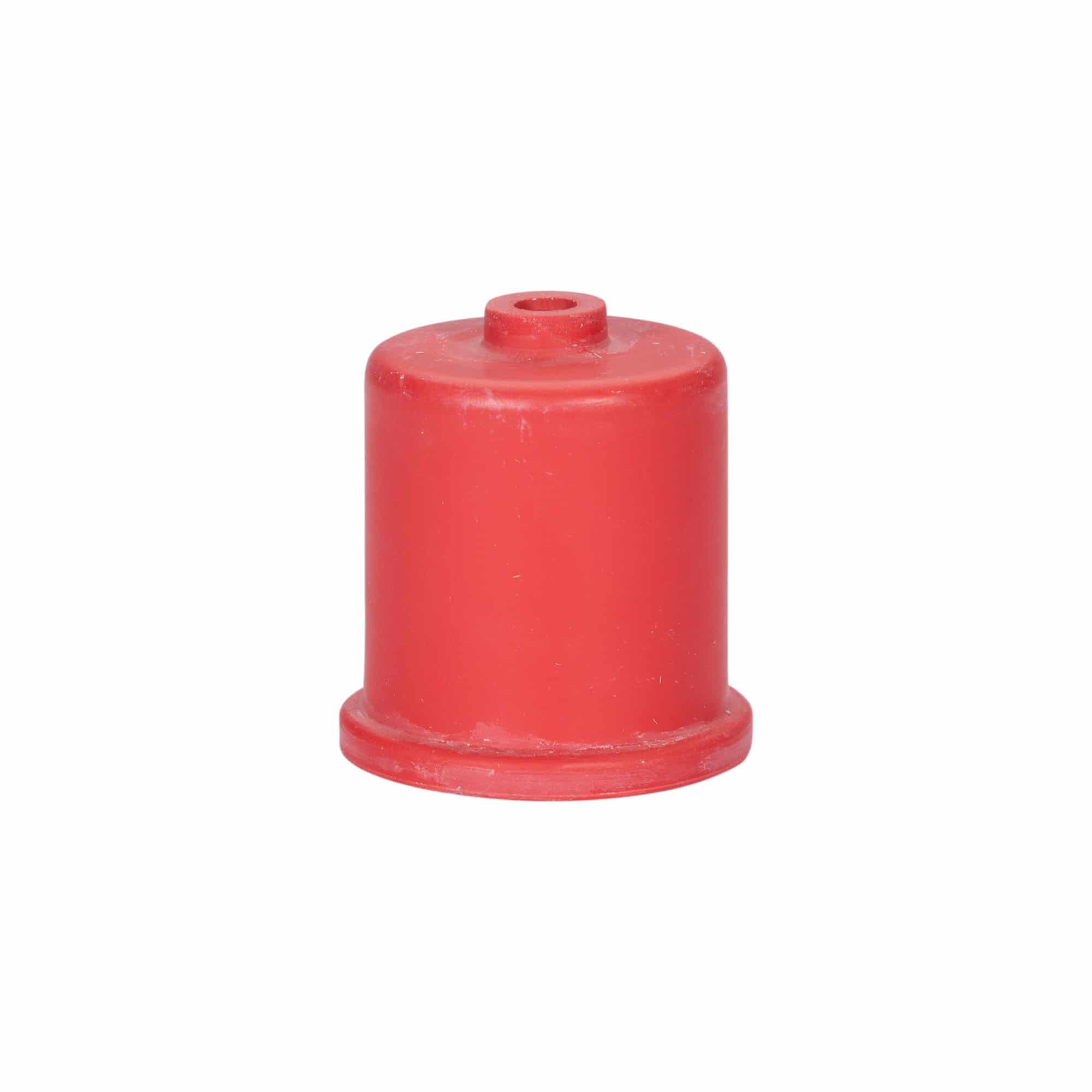 Tappo gorgogliatore N. 4, gomma, rosso