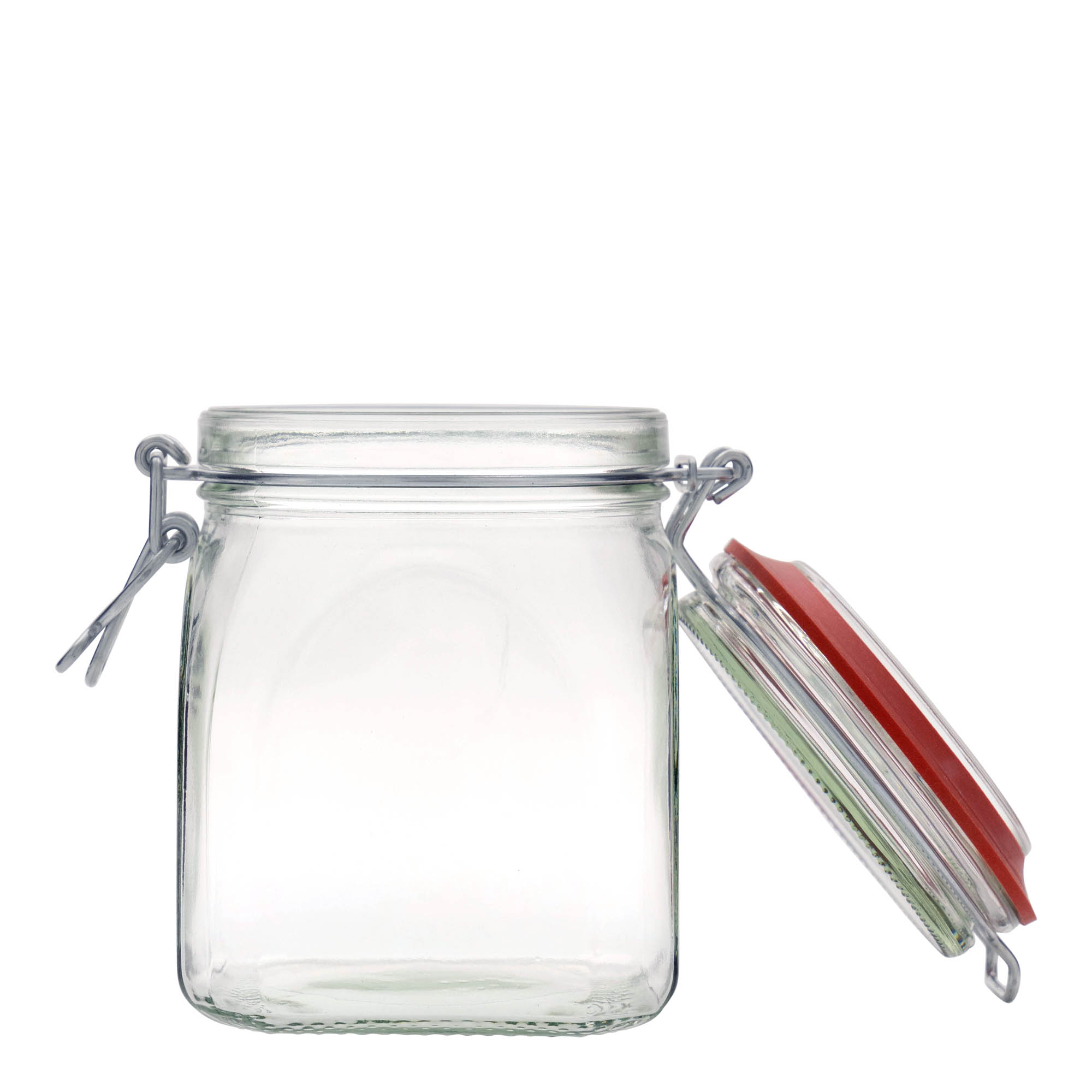 900 ml barattolo con chiusura a molla, quadrato, bocca: chiusura a molla 900 ml barattolo con chiusura a molla, quadrato, bocca: chiusura a molla