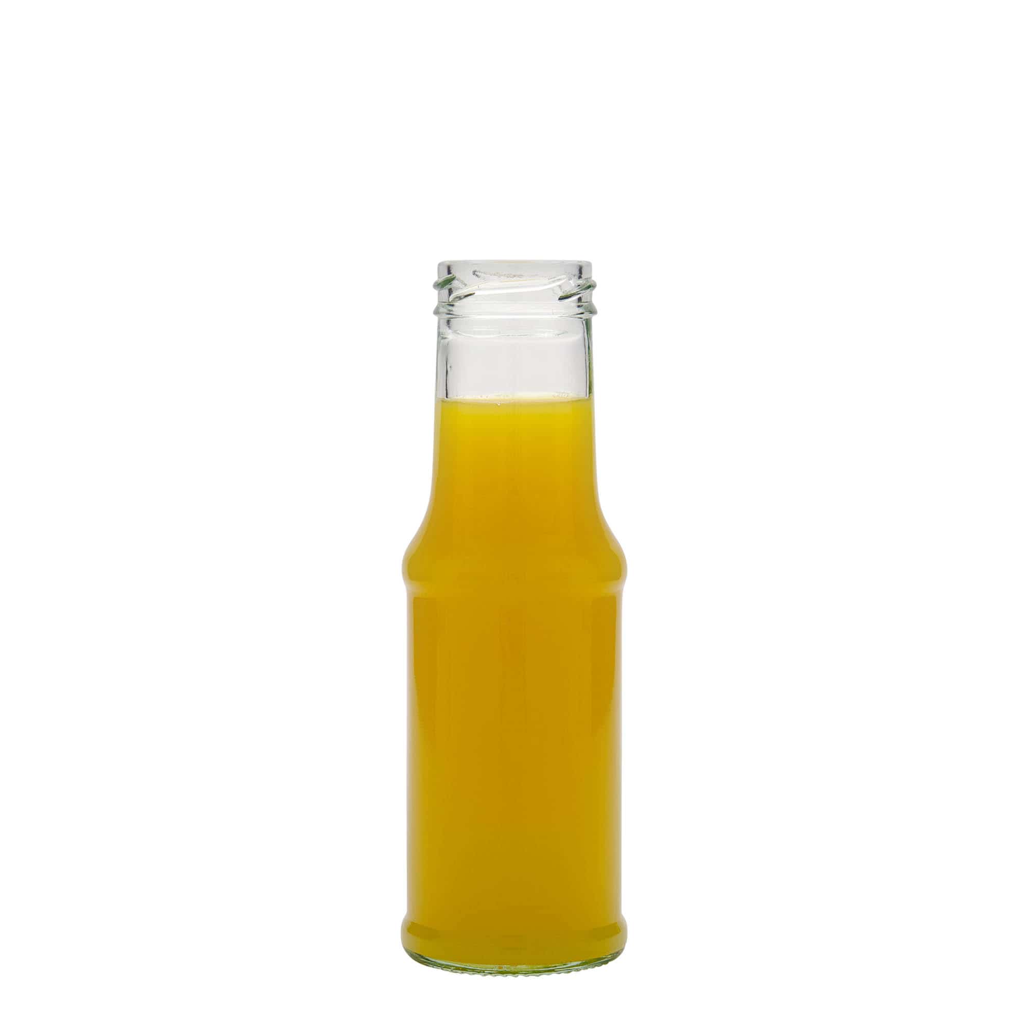 Bottiglia per salsa da 200 ml, vetro, bocca: Twist-Off (TO 43)