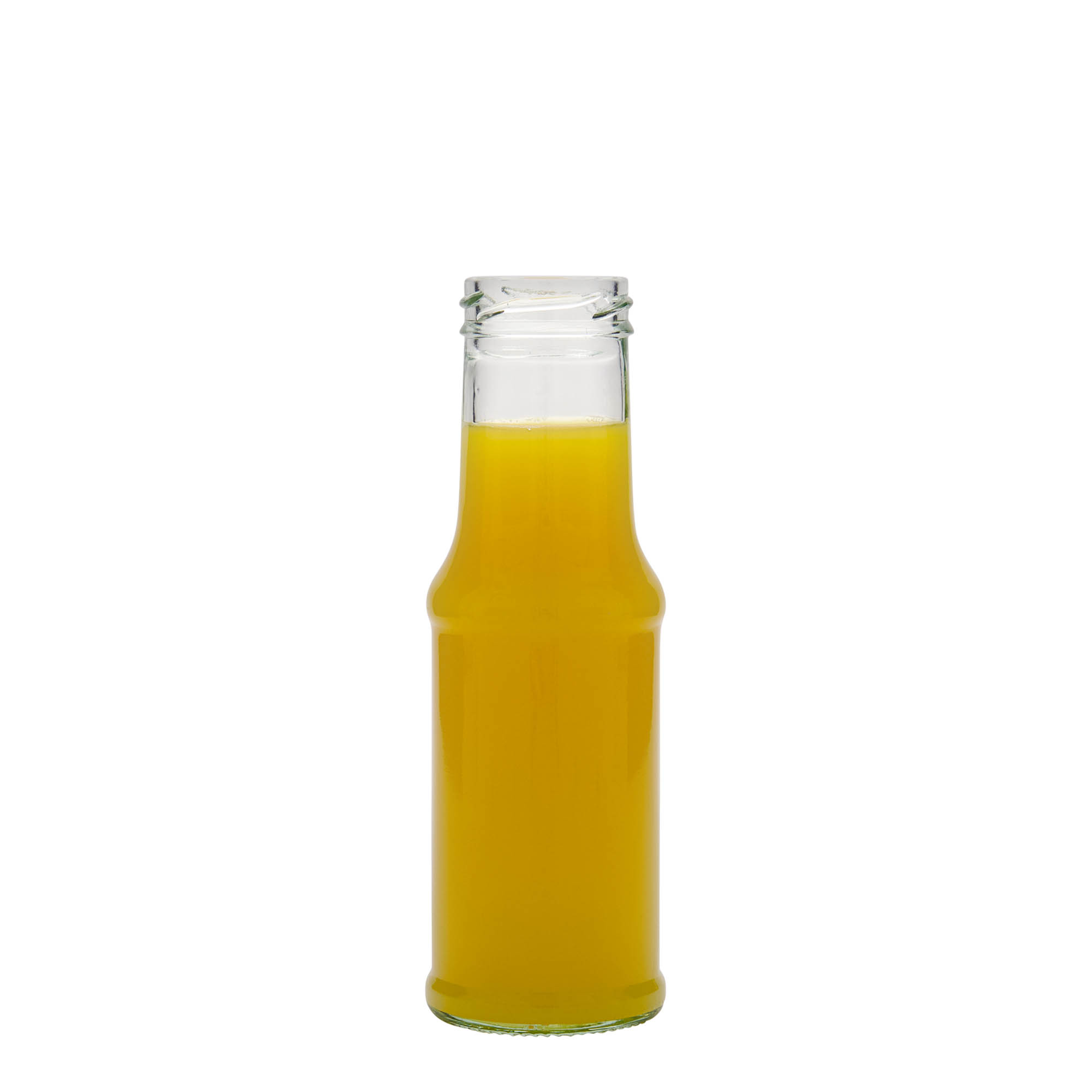 Bottiglia per salsa da 200 ml, vetro, bocca: Twist-Off (TO 43)