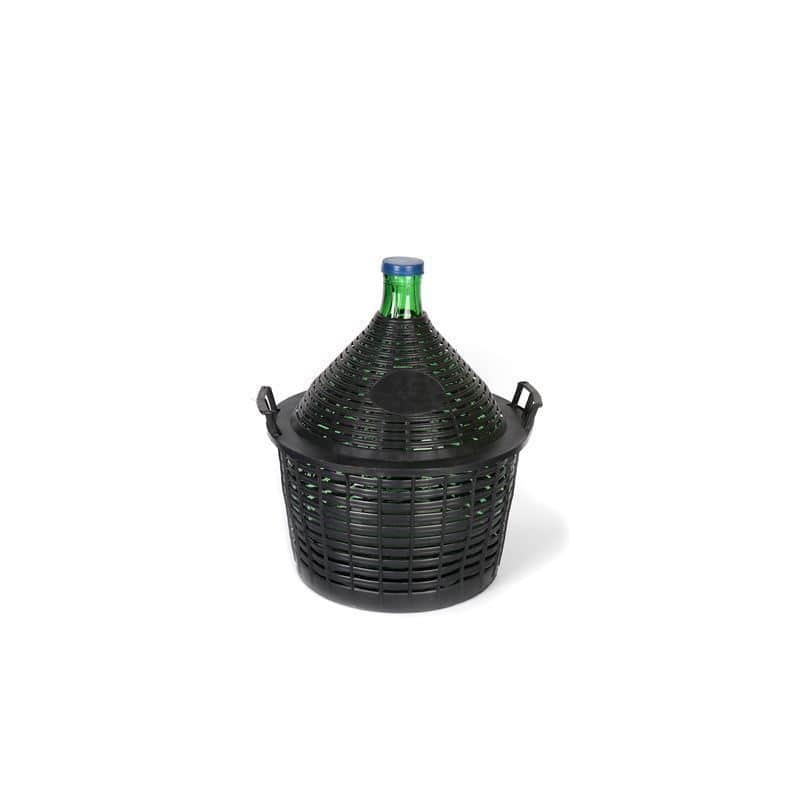 20 l Damigiana a bocca stretta, vetro, verde, imboccatura: coperchio a calotta 20 l Damigiana a bocca stretta, vetro, verde, imboccatura: coperchio a calotta