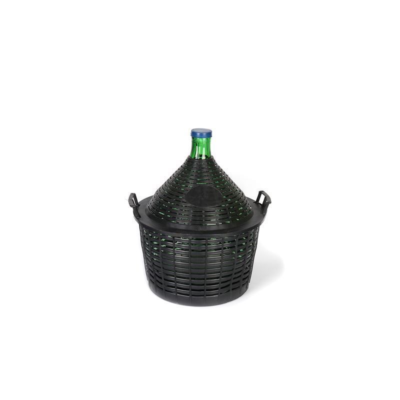 Bombola a palla da 20 l, collo stretto, vetro, verde, apertura: coperchio a calotta Bombola a palla da 20 l, collo stretto, vetro, verde, apertura: coperchio a calotta