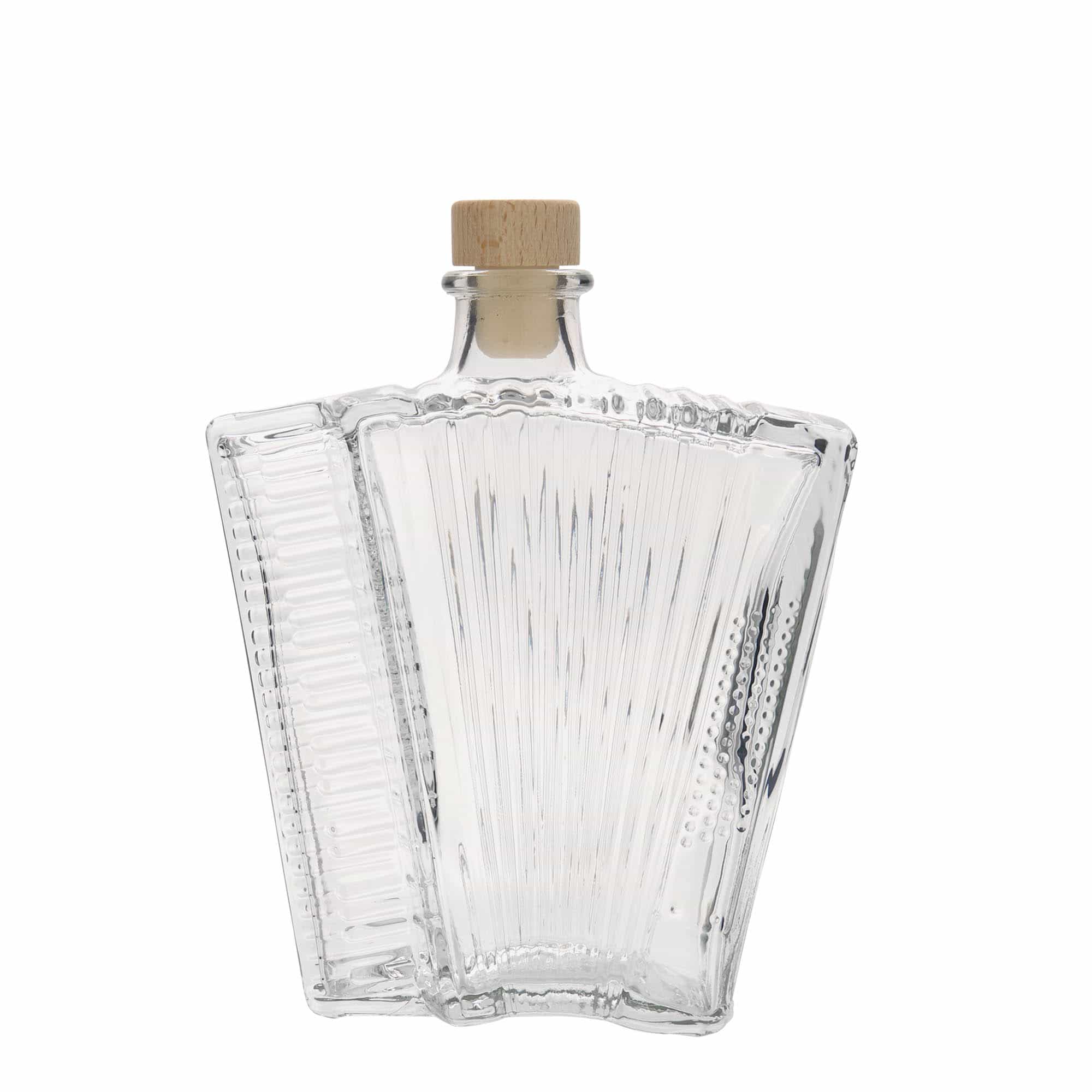 500 ml Bottiglia di vetro 'Fisarmonica', imboccatura: fascetta