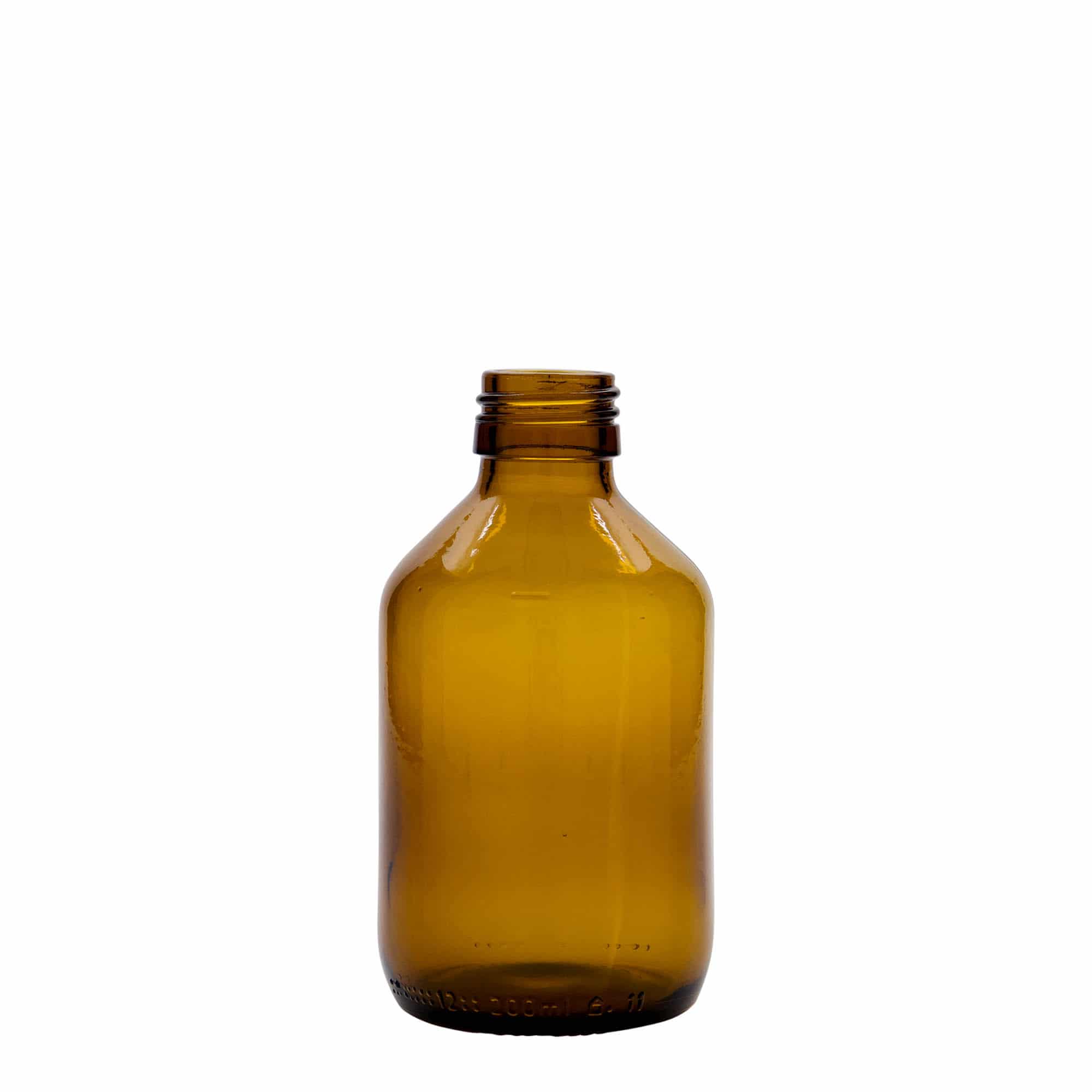 200 ml, Flacone farmaceutico, marrone, vetro, imboccatura: PP 28 200 ml, Flacone farmaceutico, marrone, vetro, imboccatura: PP 28