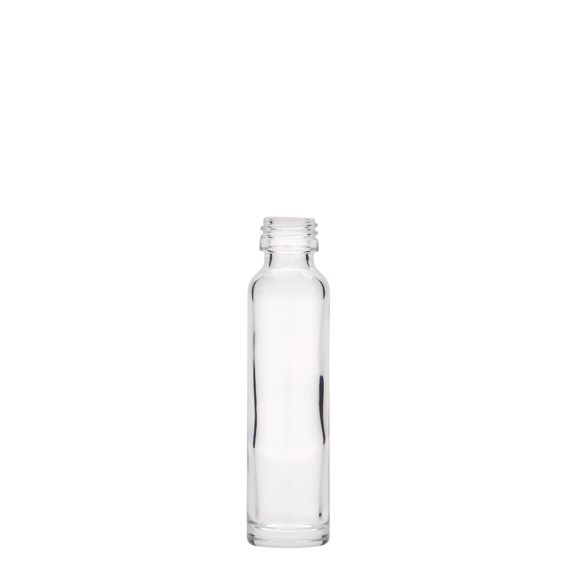 20 ml bottiglia a fiasco, vetro, bocca: PP 18 20 ml bottiglia a fiasco, vetro, bocca: PP 18
