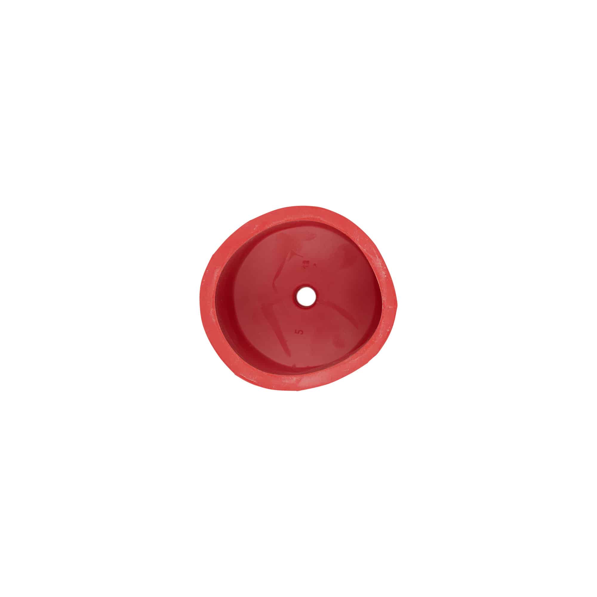 Coperchio per fermentazione tipo 5, gomma, rosso
