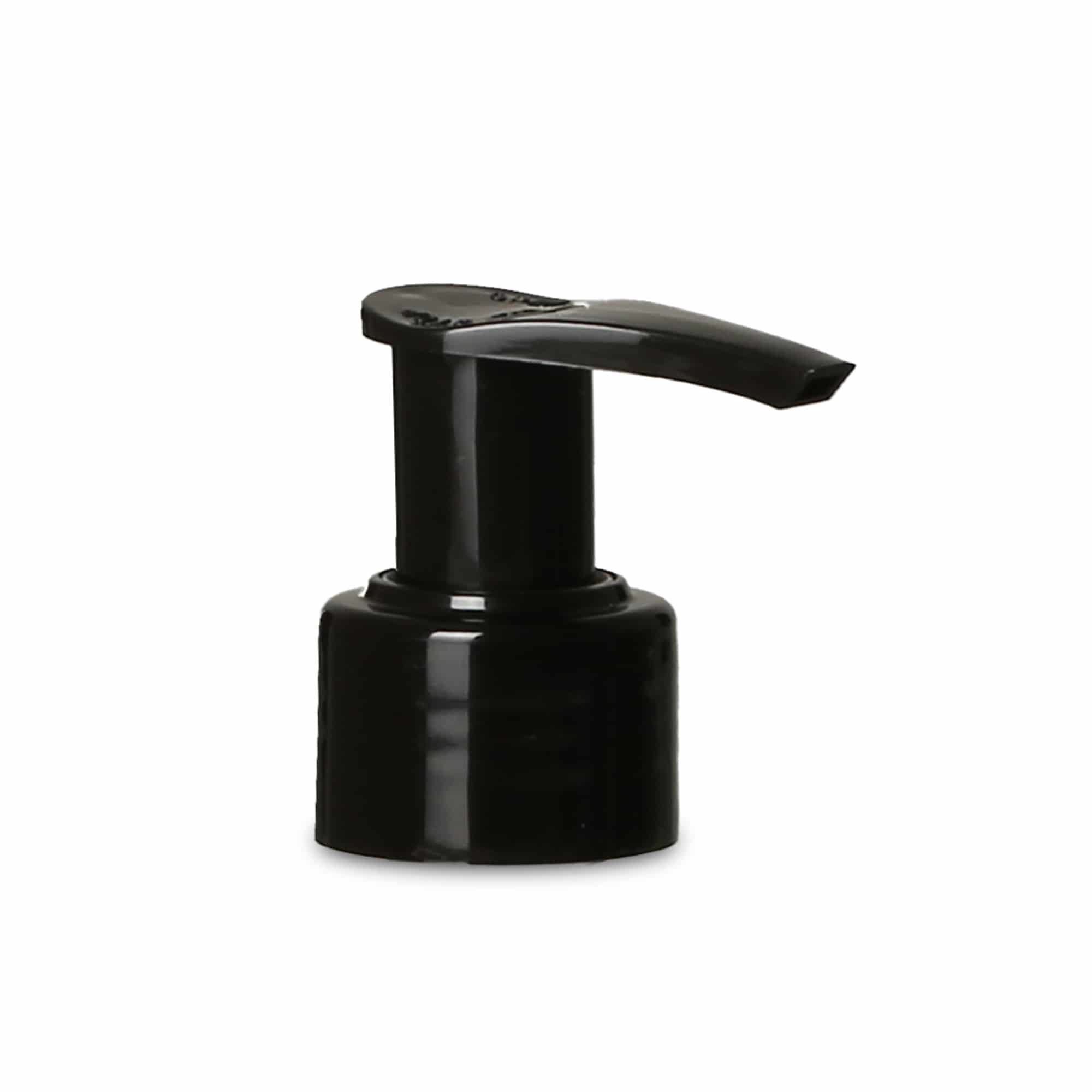 Tappo a vite con pompa dosatrice, plastica PP, nero, per bocca: PP 28 Tappo a vite con pompa dosatrice, plastica PP, nero, per bocca: PP 28