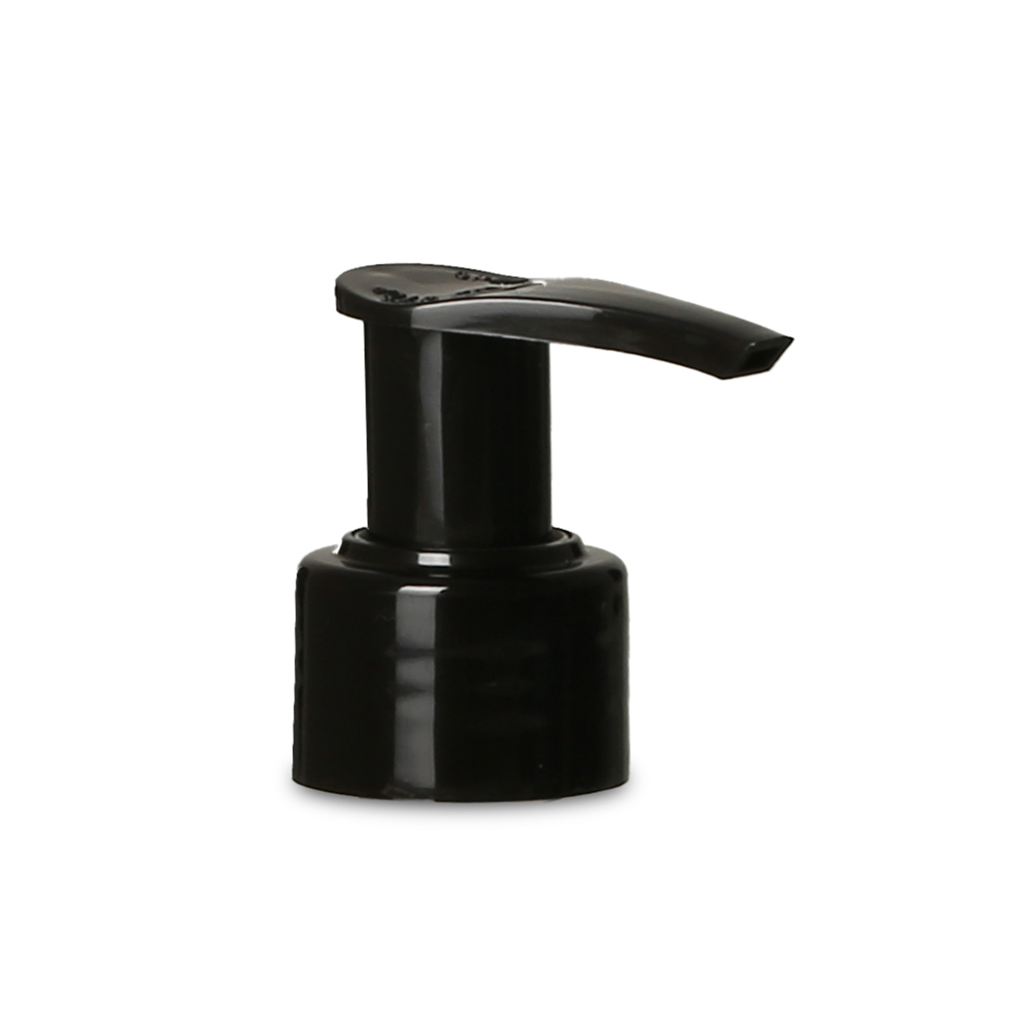 Tappo a vite con pompa dosatrice, plastica PP, nero, per bocca: PP 28 Tappo a vite con pompa dosatrice, plastica PP, nero, per bocca: PP 28