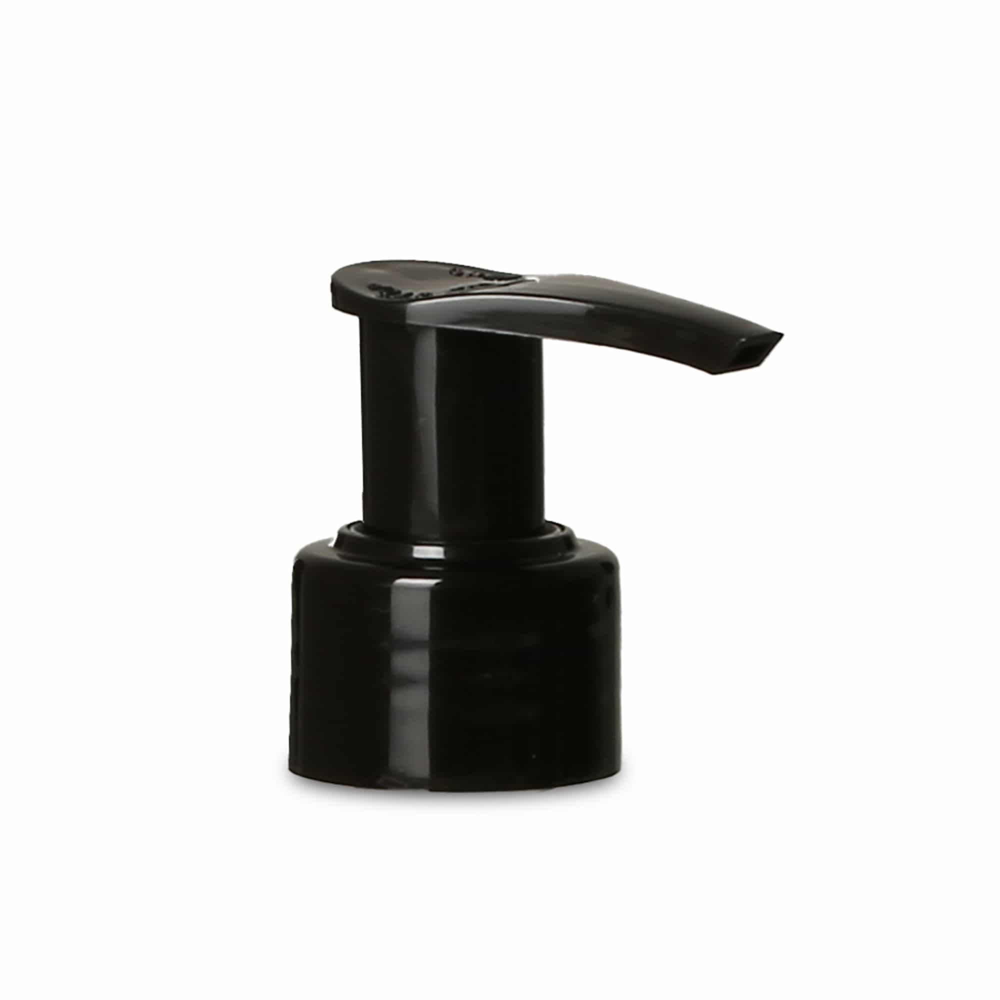 Tappo a vite con pompa dosatrice, plastica PP, nero, per bocca: PP 28