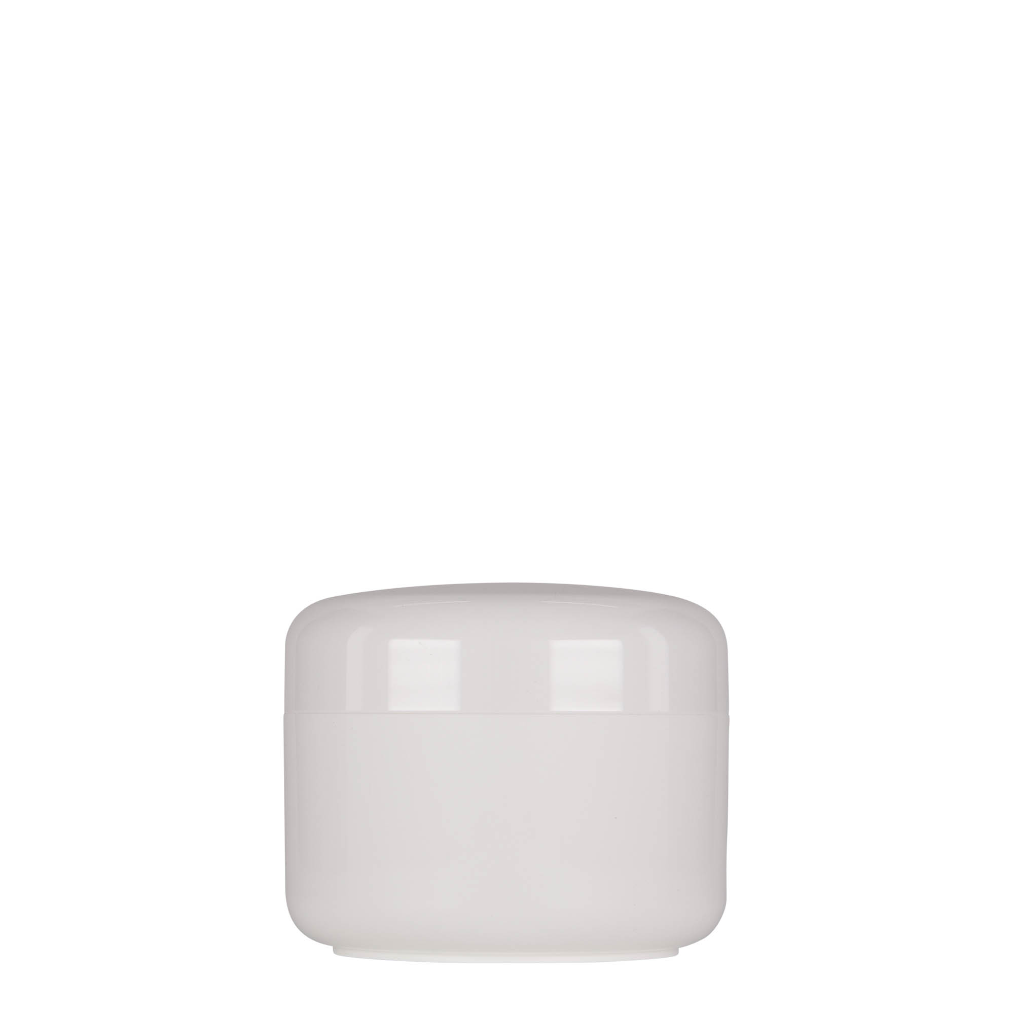 200 ml barattolo in plastica 'Bianca', PP, bianco, bocca: chiusura a vite 200 ml barattolo in plastica 'Bianca', PP, bianco, bocca: chiusura a vite