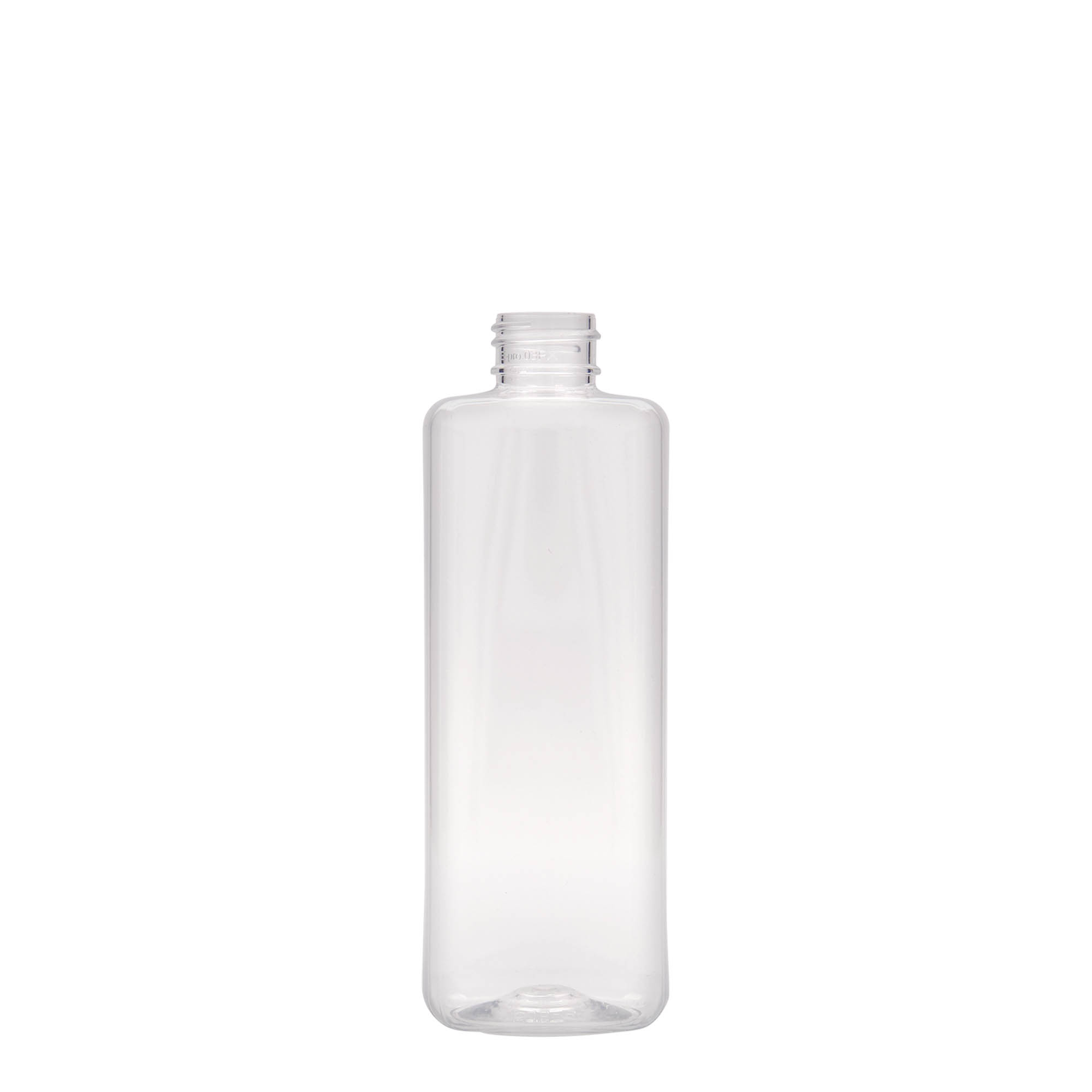 Bottiglia PET da 300 ml 'Karl', quadrata, plastica, bocca: 24/410 Bottiglia PET da 300 ml 'Karl', quadrata, plastica, bocca: 24/410