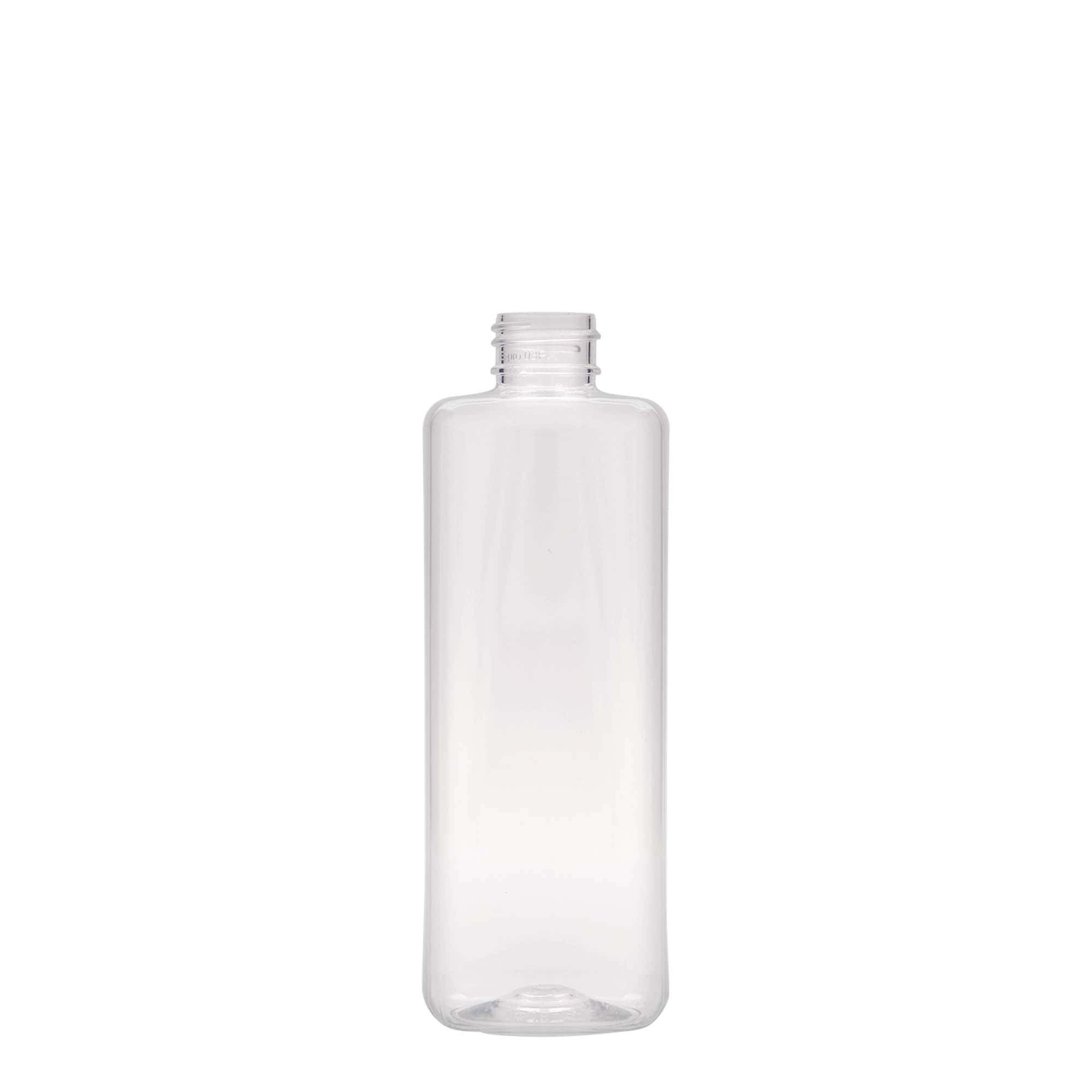 Bottiglia PET da 300 ml 'Karl', quadrata, plastica, bocca: 24/410
