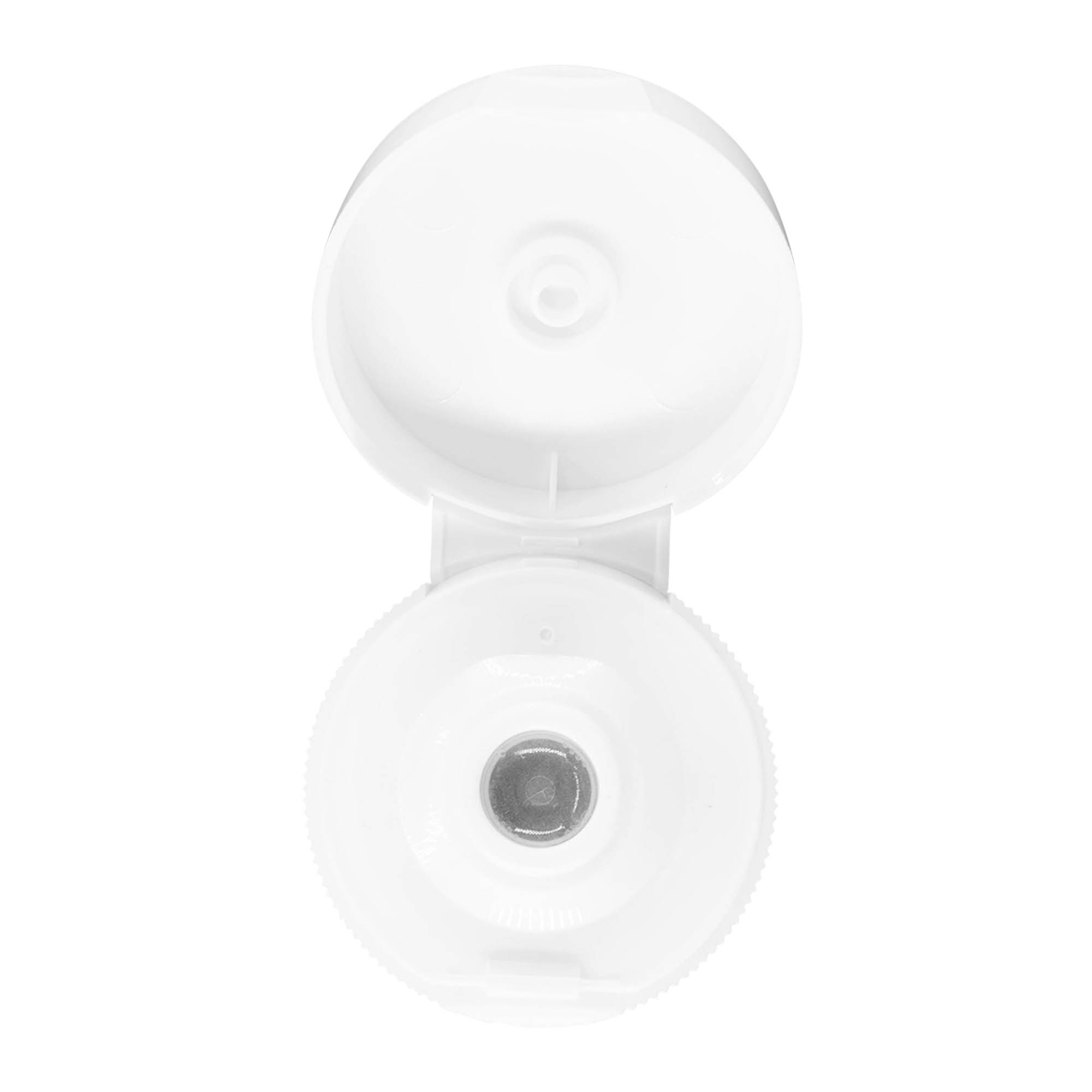 Tappo a vite con cerniera Flip-Top, plastica PP, bianco, per imboccatura: GPI 38/400