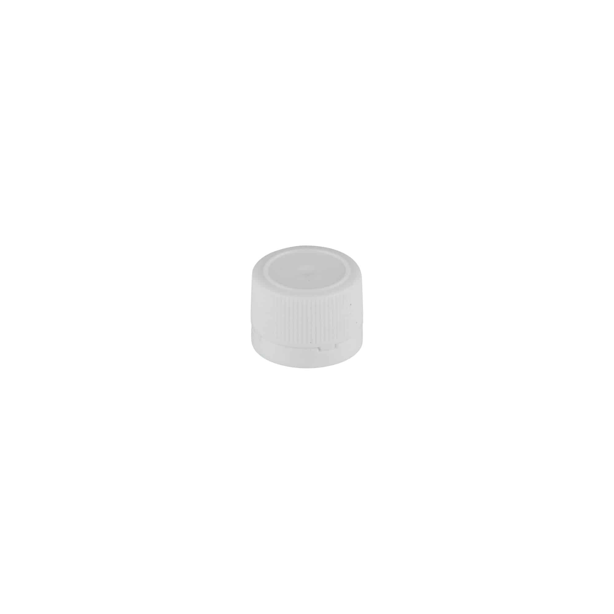 Tappo a vite per tubetti in PET, plastica, bianco