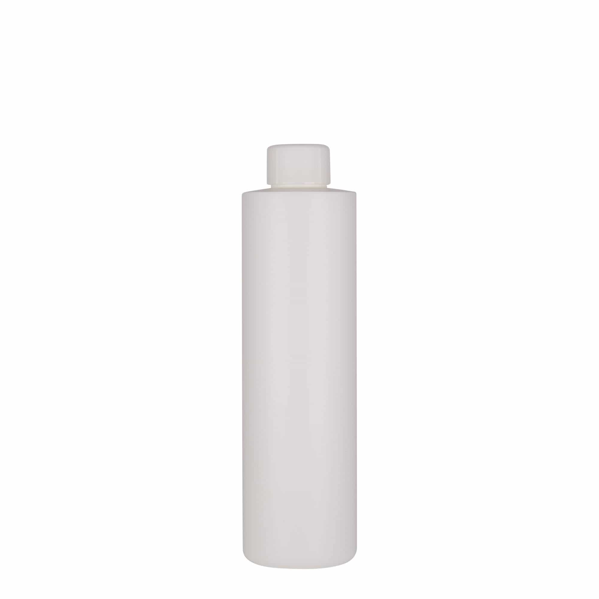 250 ml Flacone in plastica 'Pipe', HDPE, bianco, imboccatura: GPI 24/410