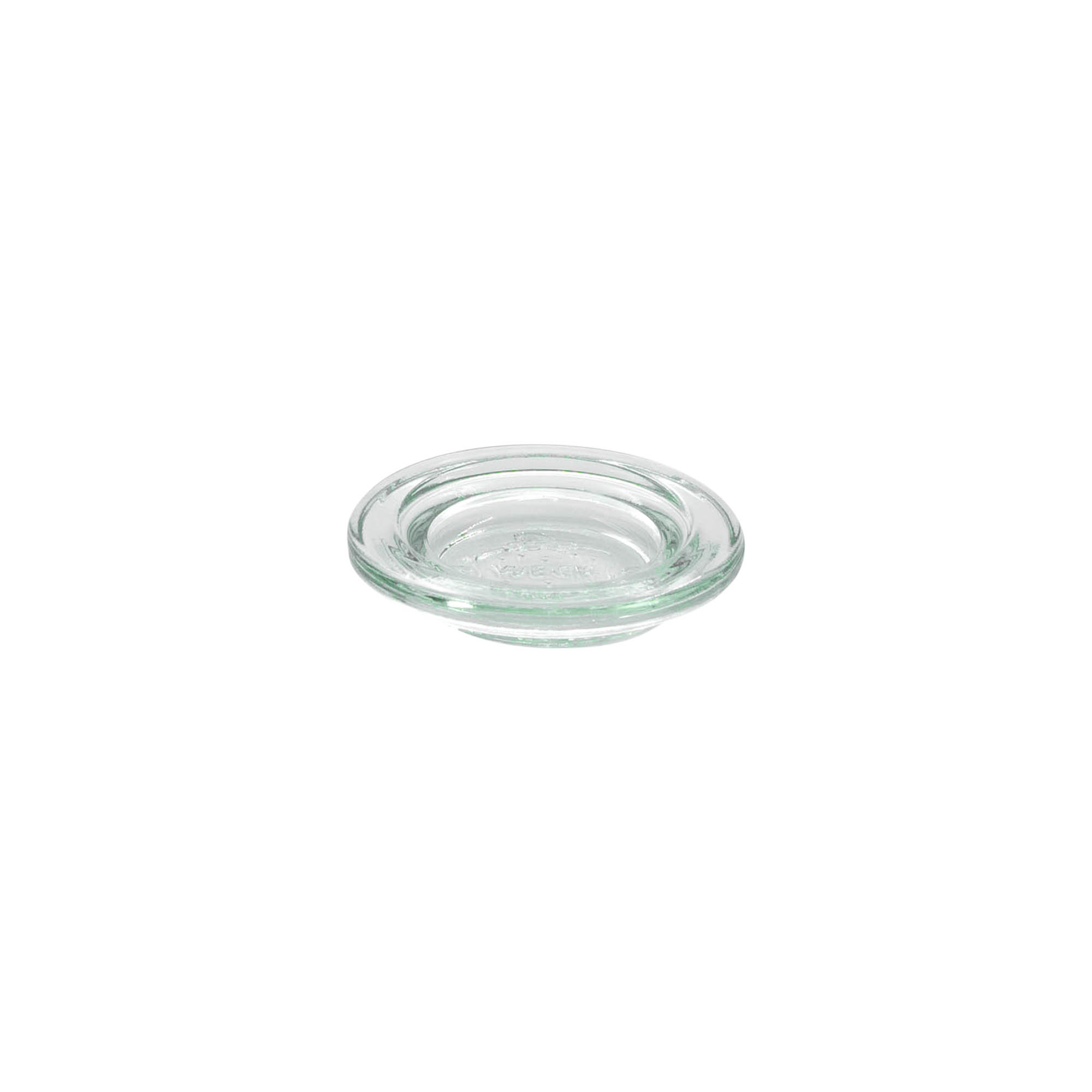 Coperchio in vetro WECK, bordo arrotondato, per bocca: RR40 Coperchio in vetro WECK, bordo arrotondato, per bocca: RR40