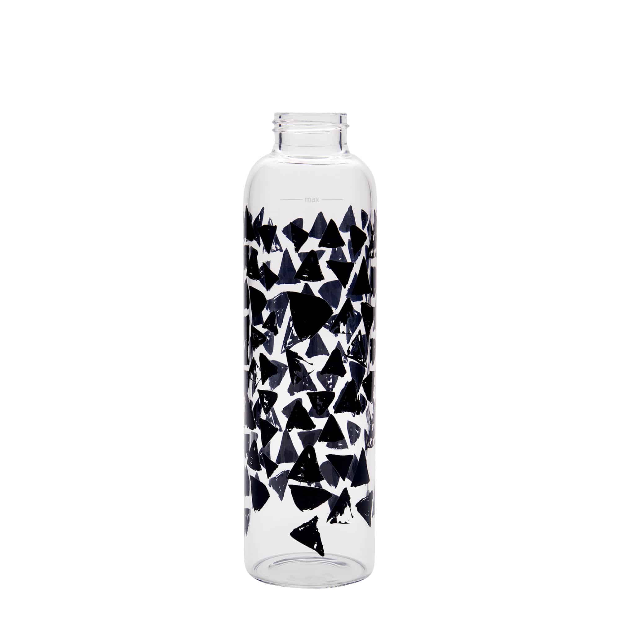 Borraccia da 500 ml 'Perseus - Triangoli Neri', bocca: chiusura a vite Borraccia da 500 ml 'Perseus - Triangoli Neri', bocca: chiusura a vite
