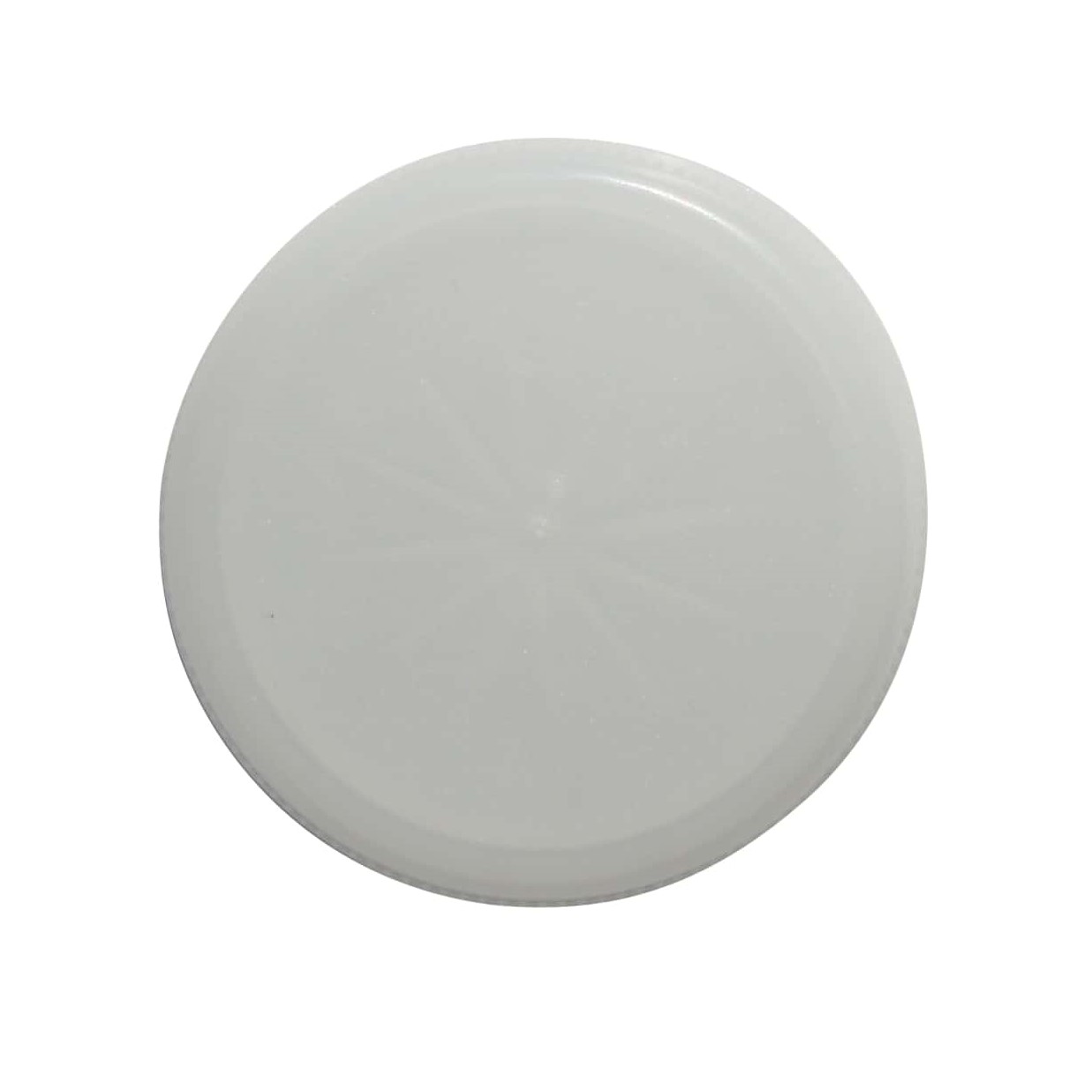 Tappo a vite a due filettature, plastica PE, bianco, per imboccatura: PET 38 mm