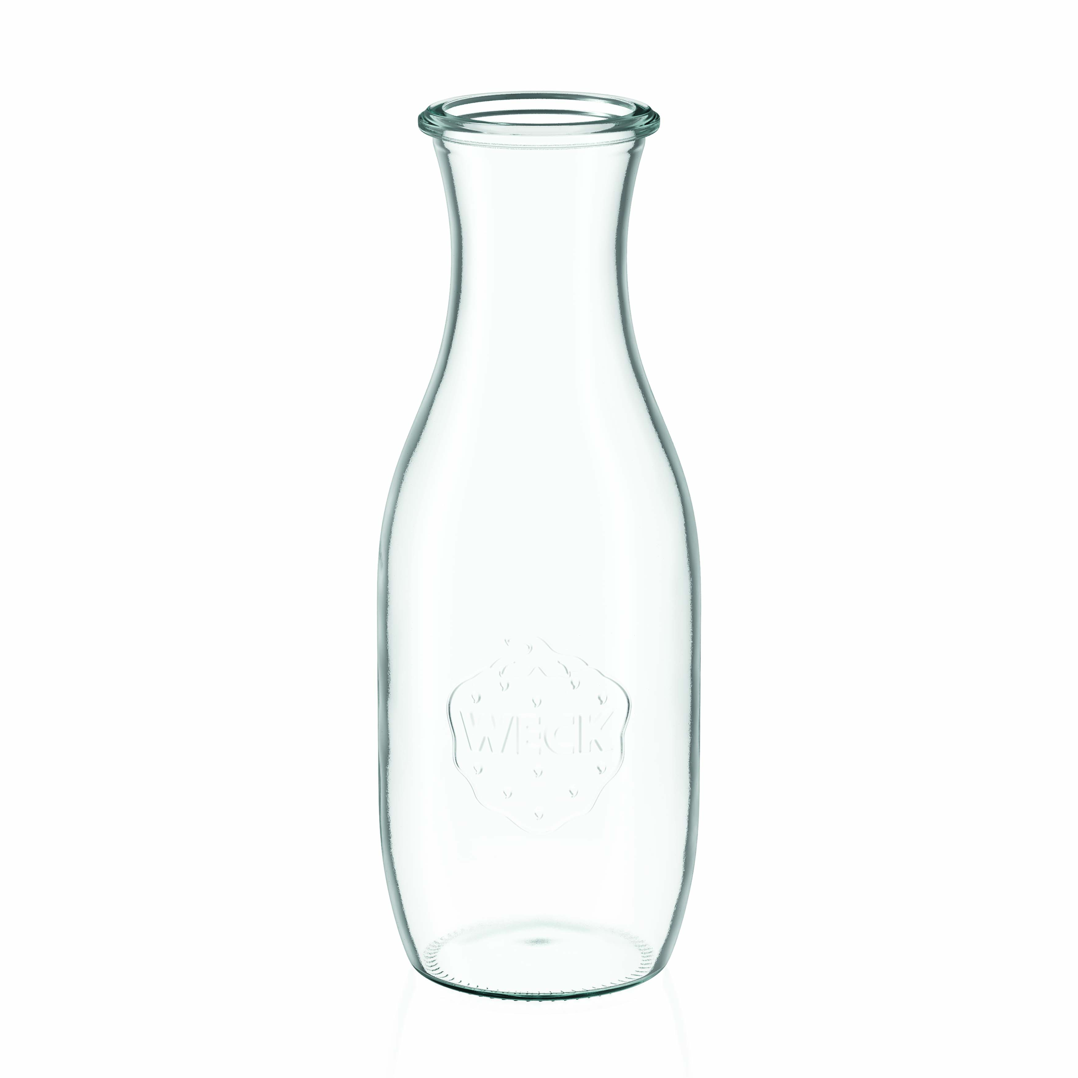 1.000 ml bottiglia per succo WECK, bocca: bordo tondo