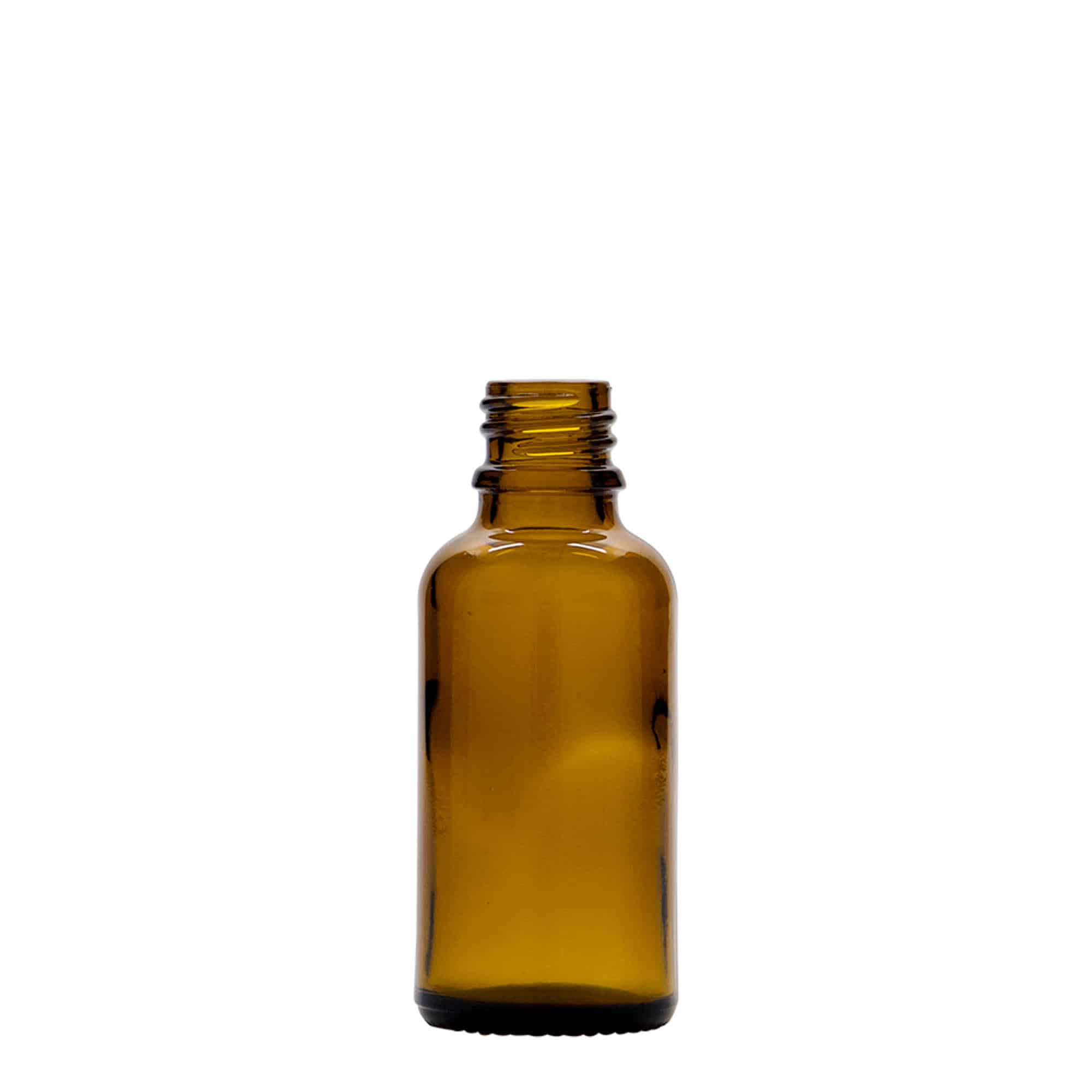 30 ml flacone spray medicina, vetro, marrone, bocca: DIN 18