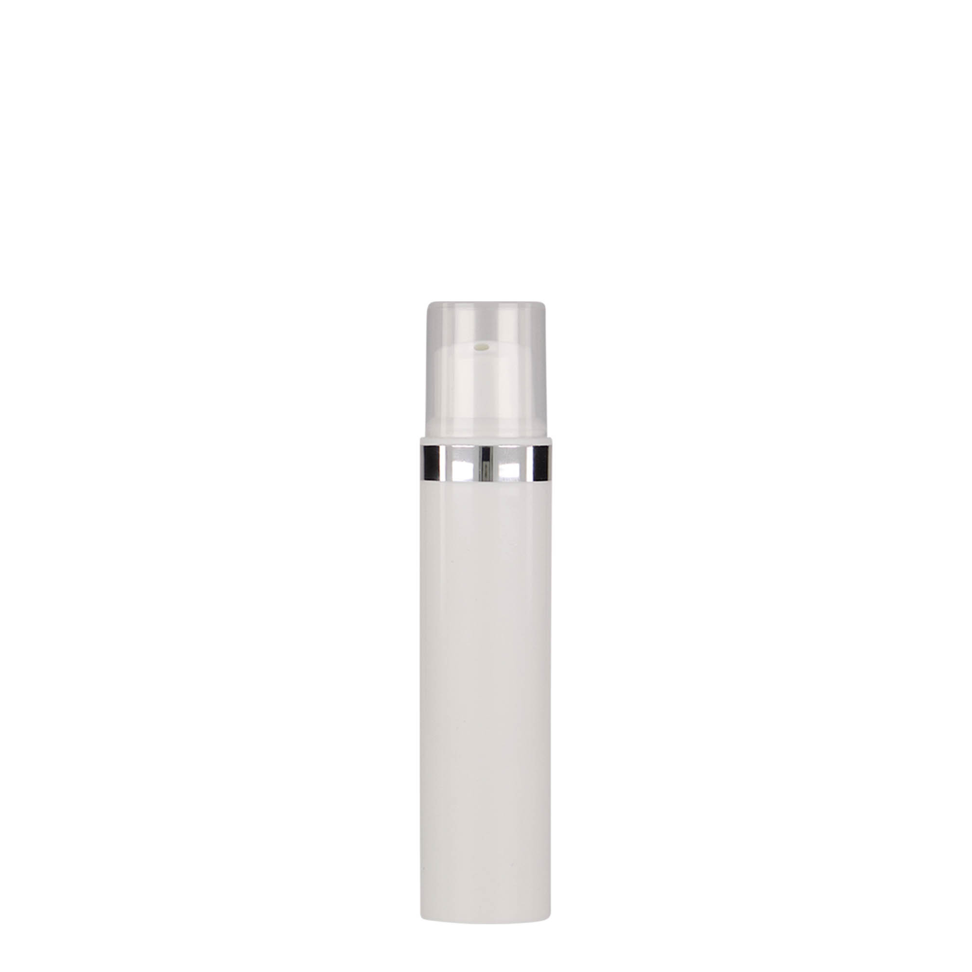 Dispenser airless 15 ml 'Nano', plastica PP, bianco
